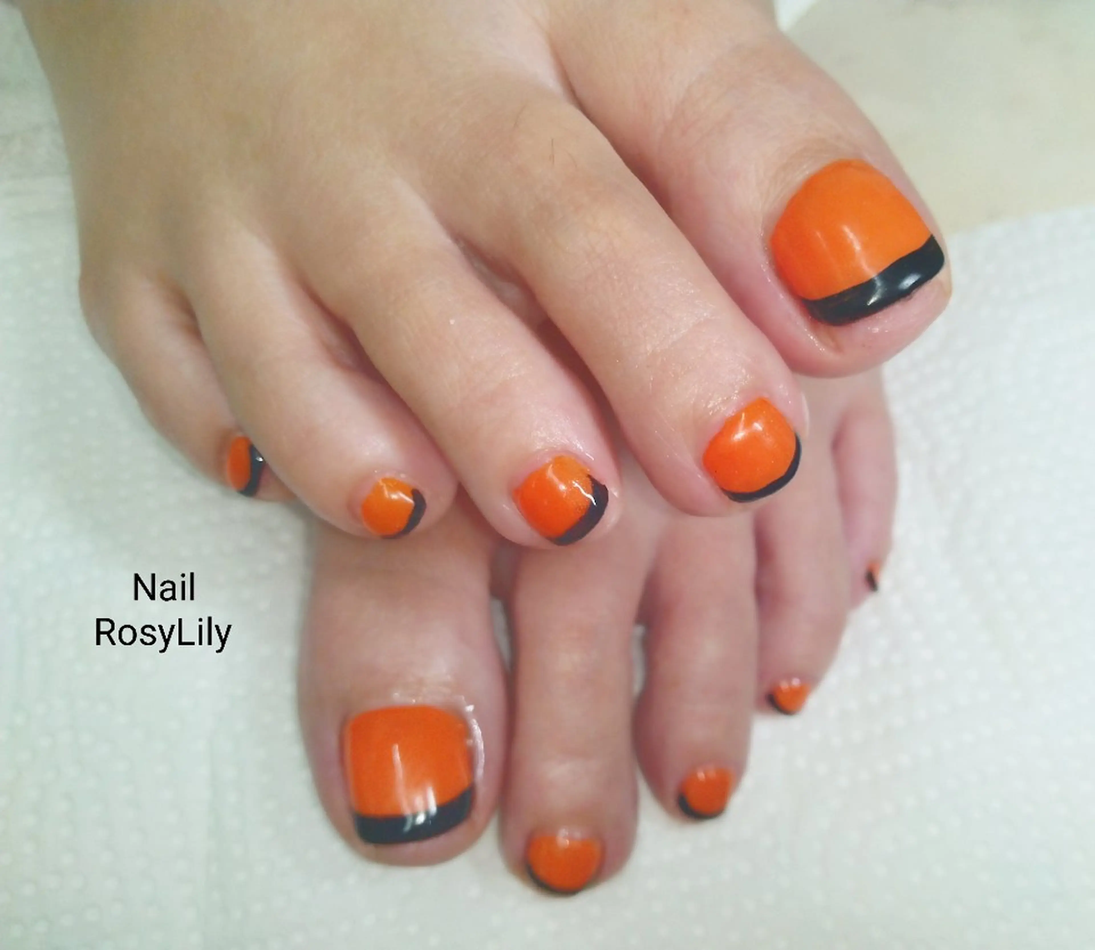 ネイル フットネイル フレンチネイル プライベートサロン Rosy Lilyのネイルデザイン