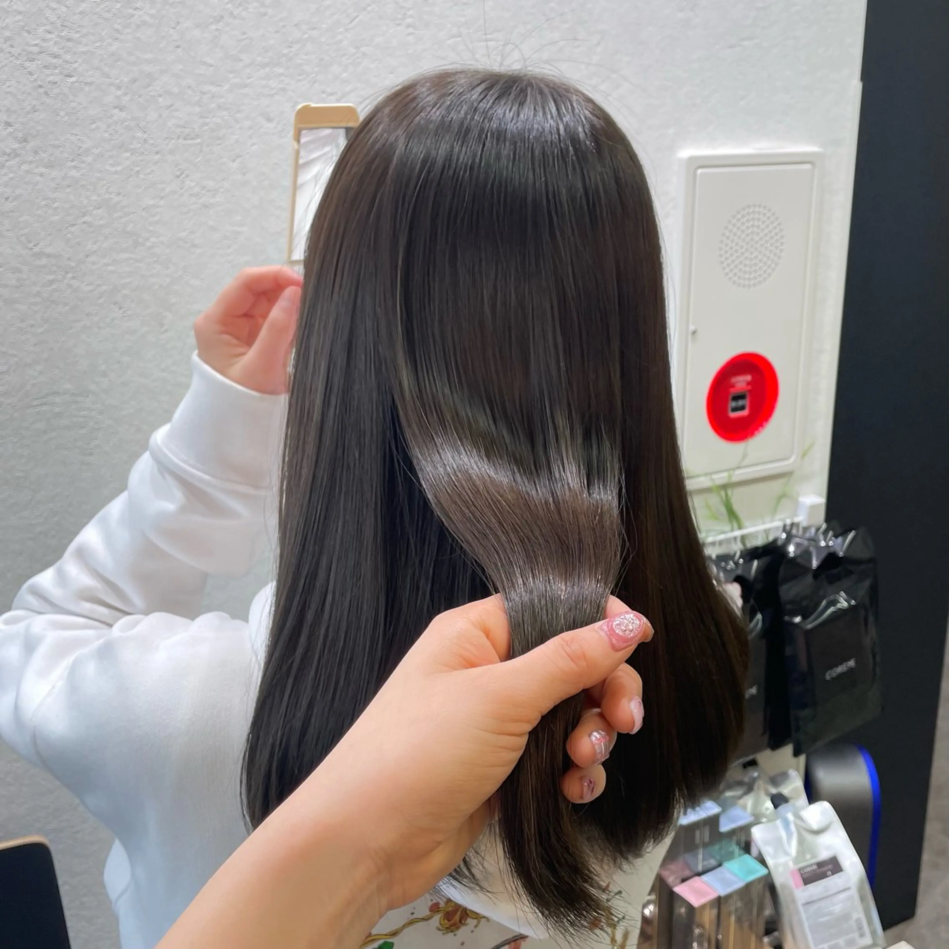 カラー ブラウンカラー オリーブブラウン 艶カラー🪡髪質改善 アレンジ🎀airiのヘアスタイル