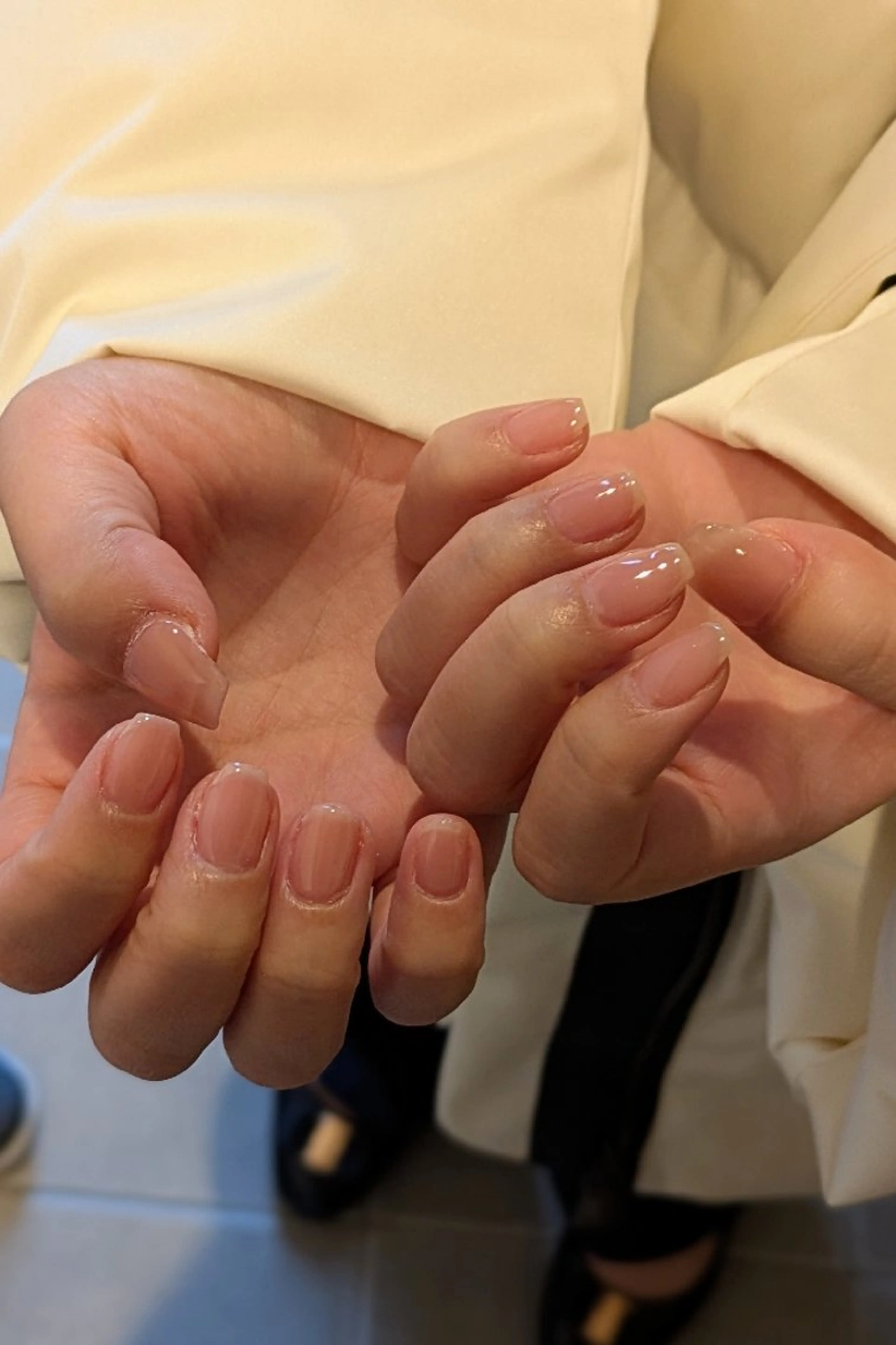 ネイル ワンカラーネイル ピンク シンプルネイル ハンドネイル m&pPrivate nailsalonのネイルデザイン