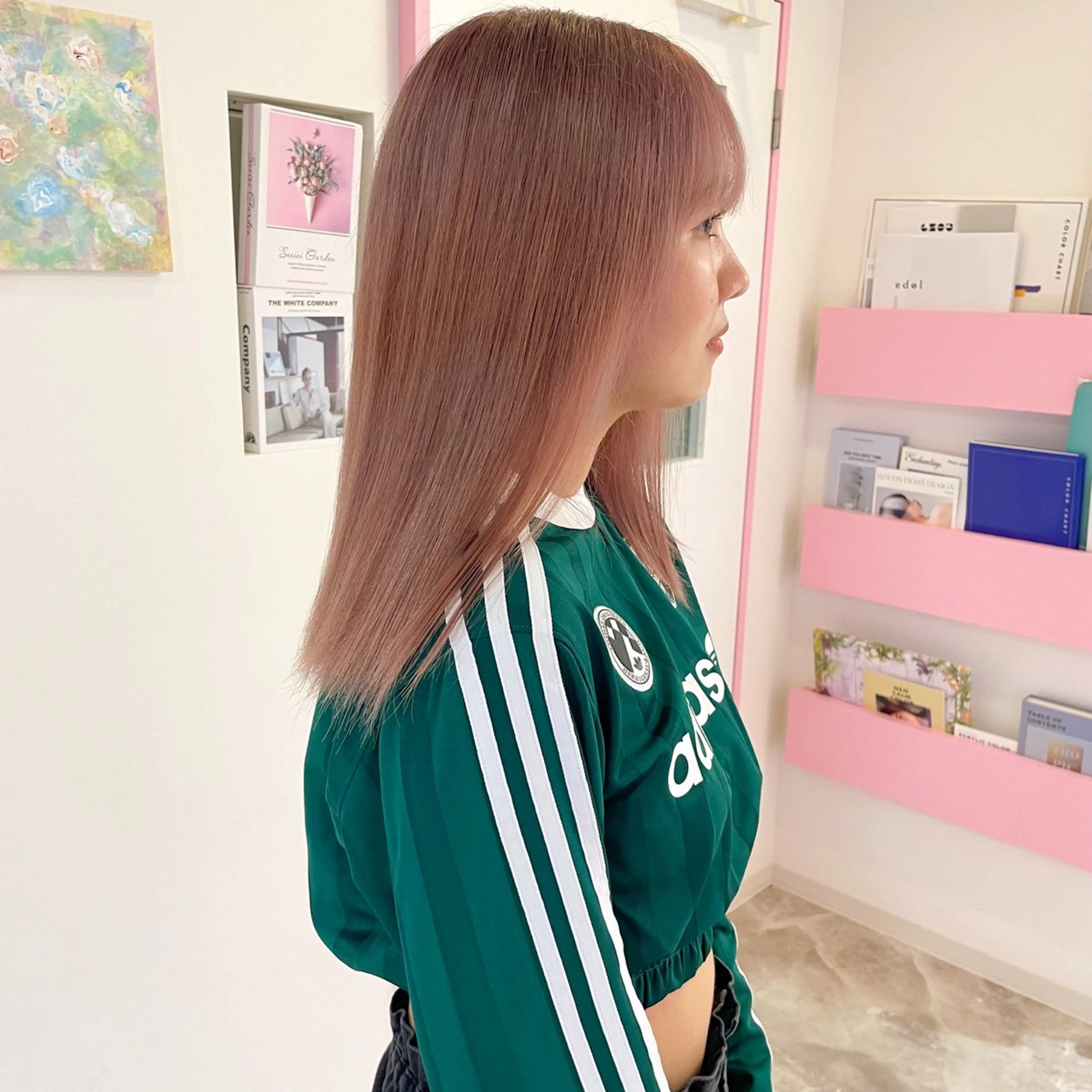 セミロング カラー メンズ ヘアカラー トリートメント ボブ特化✨ 松本竜之介のヘアスタイル