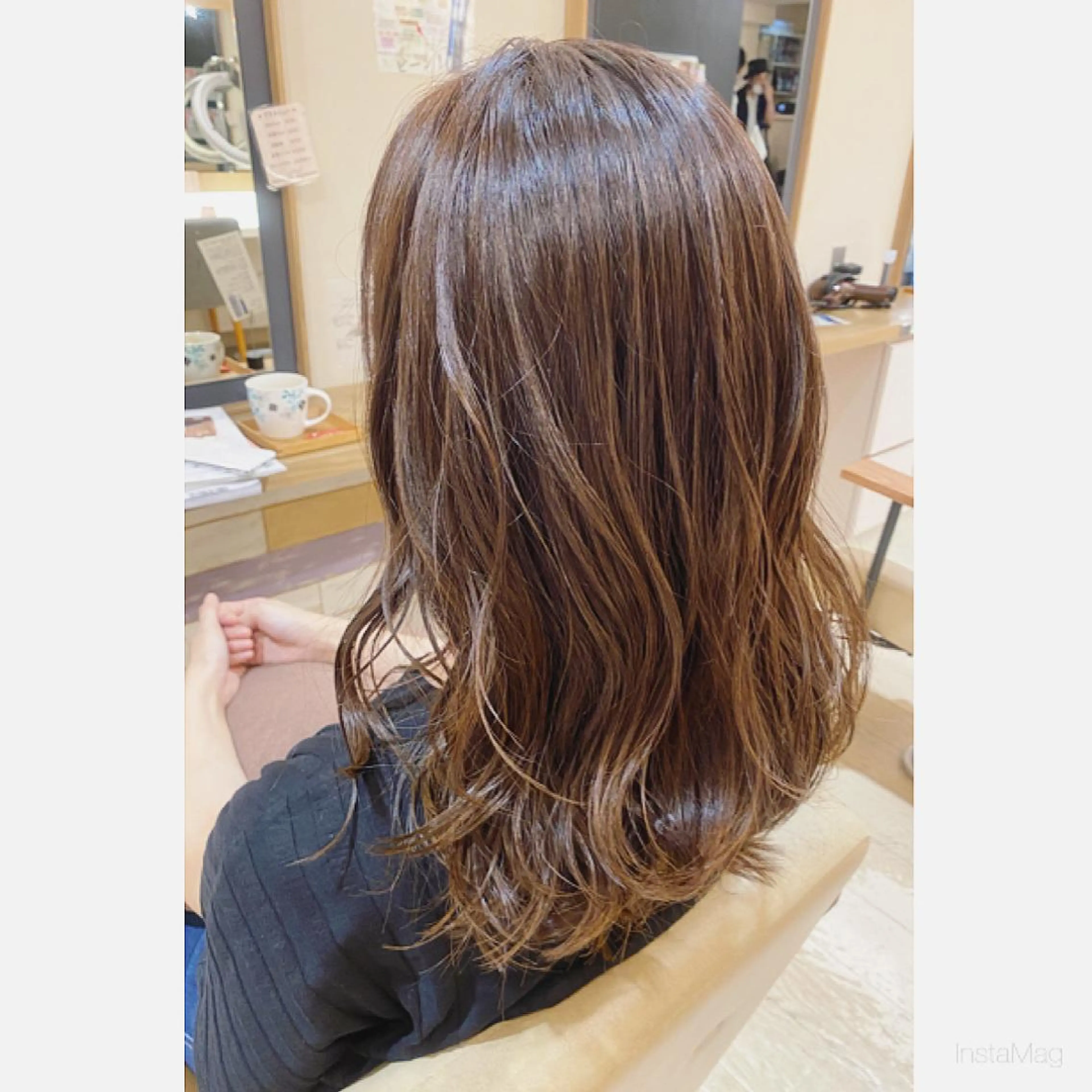 ロング カット トリートメント 岩間 香純のヘアスタイル