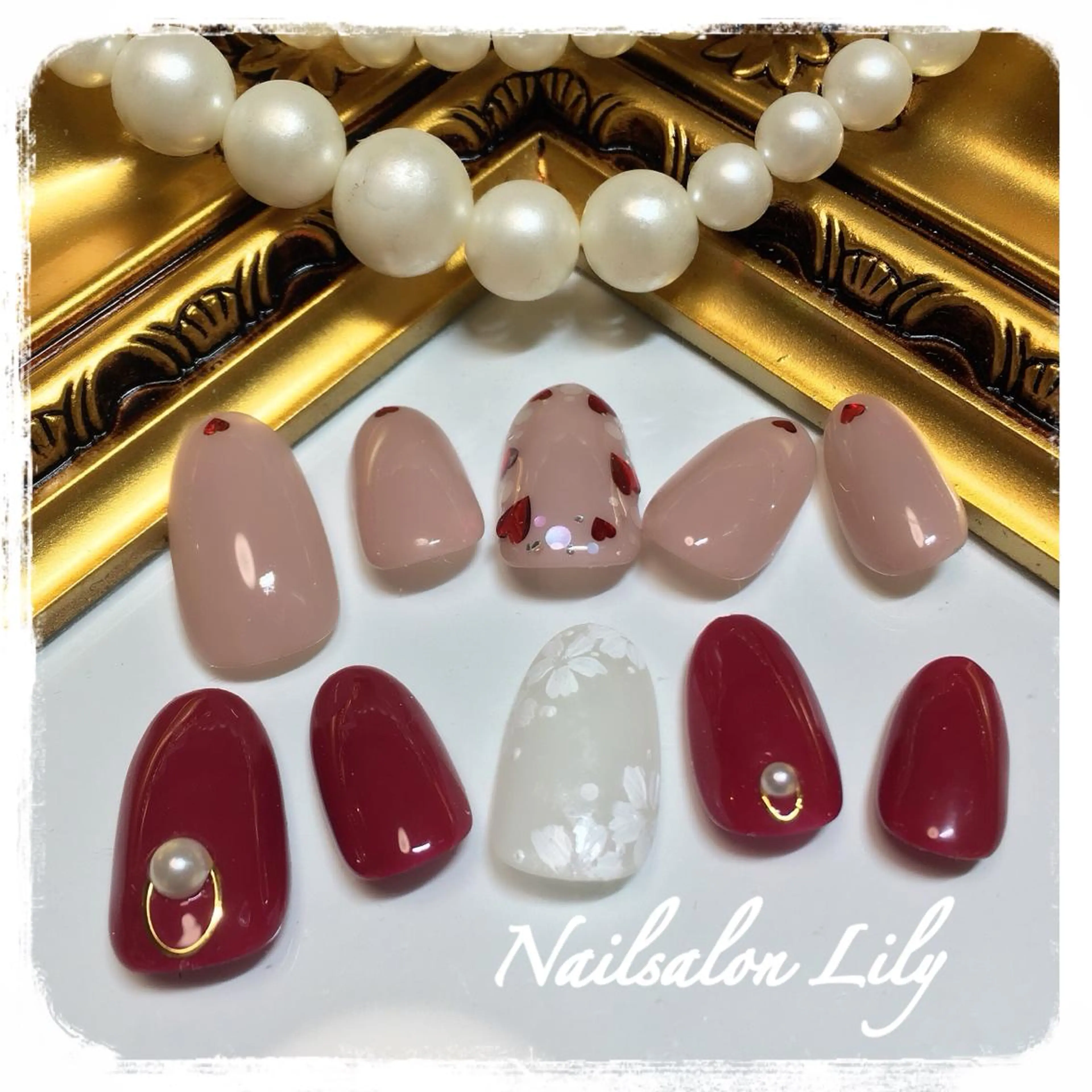 ネイル シンプルネイル Lily*nail 🌻Mii🌻のネイルデザイン