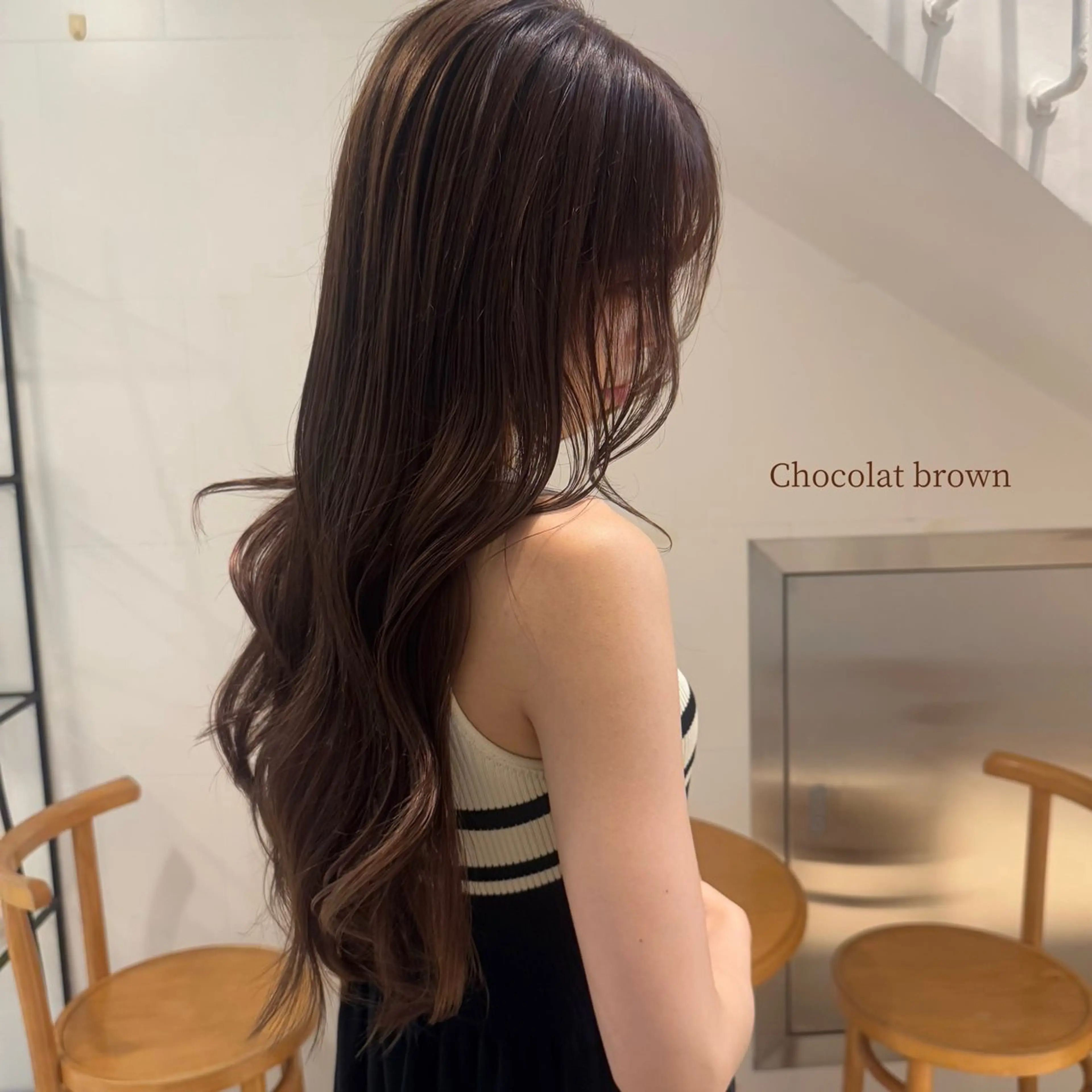 ロング カラー ヘアアレンジ ベージュカラー ブリーチ ブラウンカラー ブラウンベージュ ショコラブラウン ヘアカラー トリートメント 透明感カラー｜セット 🩰SAKI𓂃୨୧のヘアスタイル