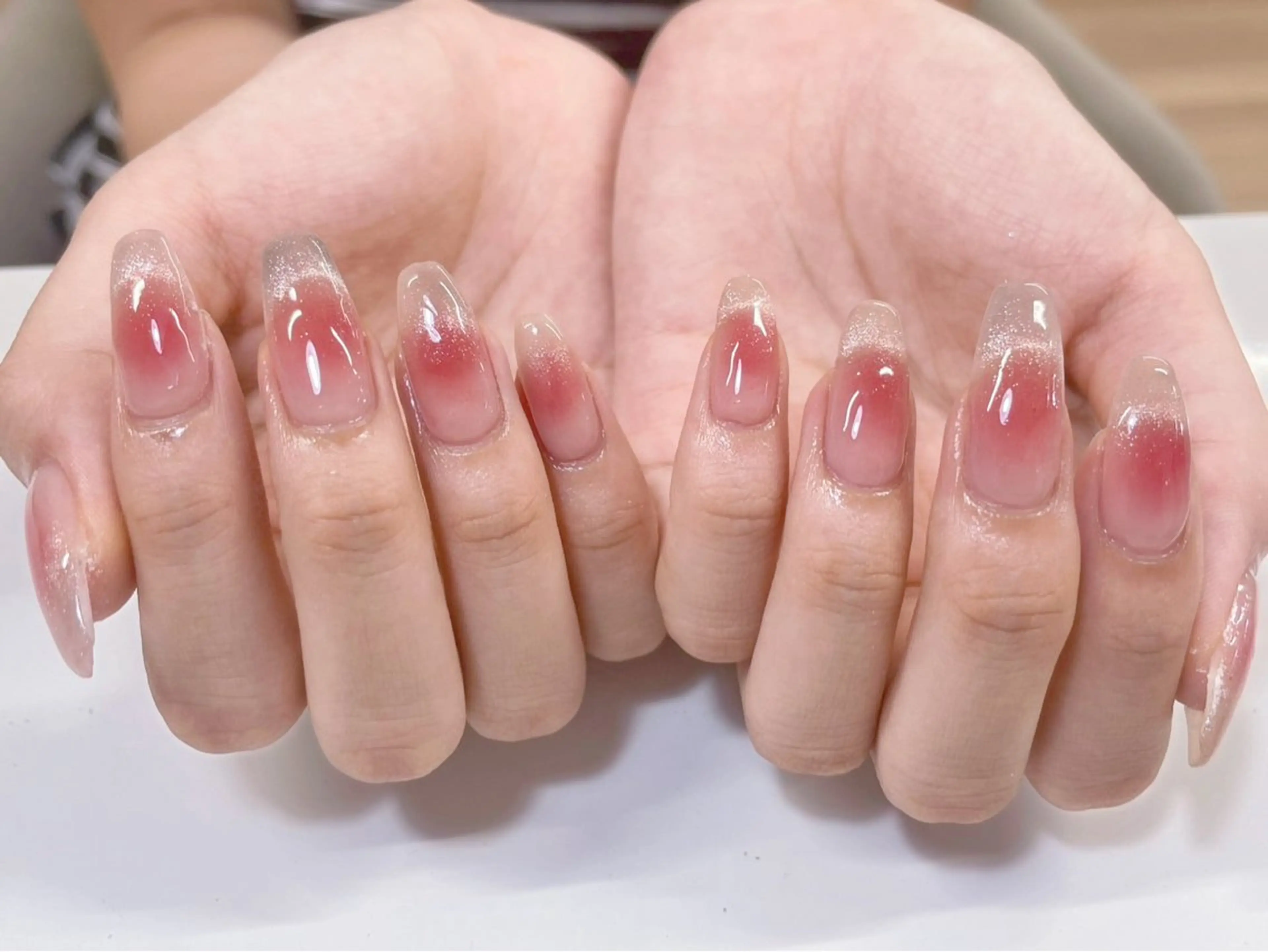 ネイル チークネイル マグネットネイル 持ち込み candy nail 韓国風ワンホンネイルのネイルデザイン