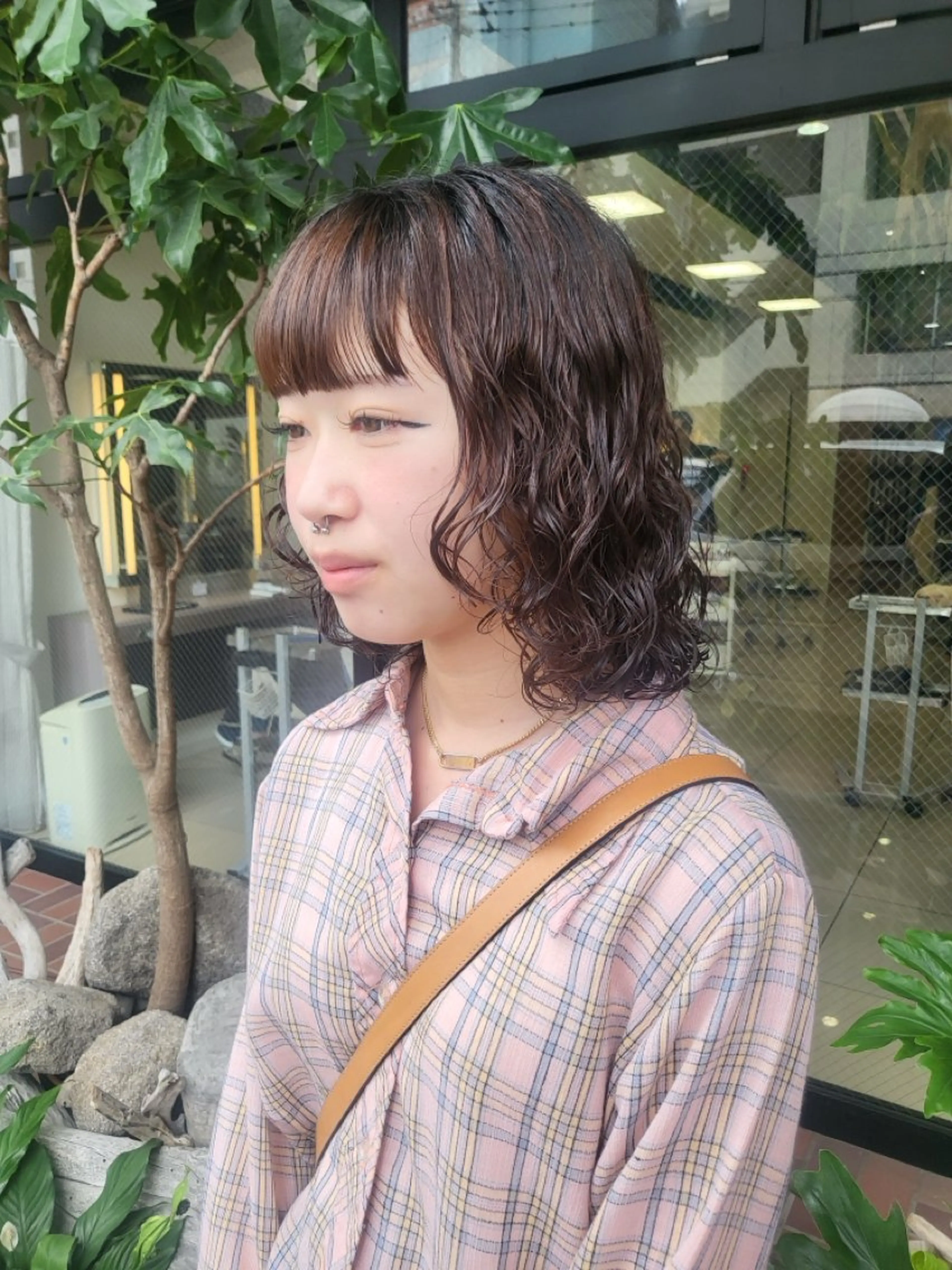 ミディアム パーマ ボブパーマ／アレンジ Onのヘアスタイル