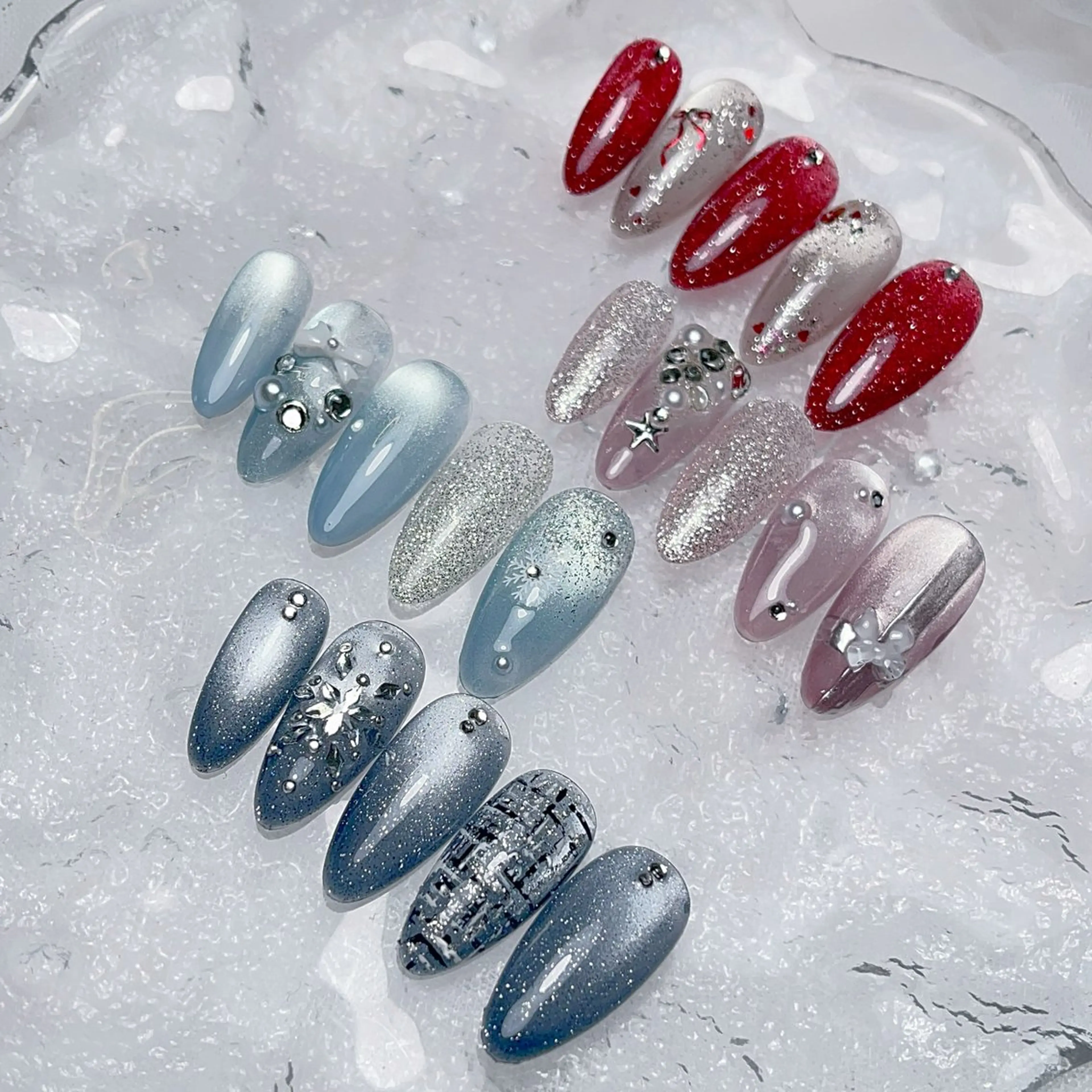 ネイル 長さ出し ジェルネイル 韓国ネイル マグネットネイル 持ち込み ハンドネイル RE SALONのネイルデザイン