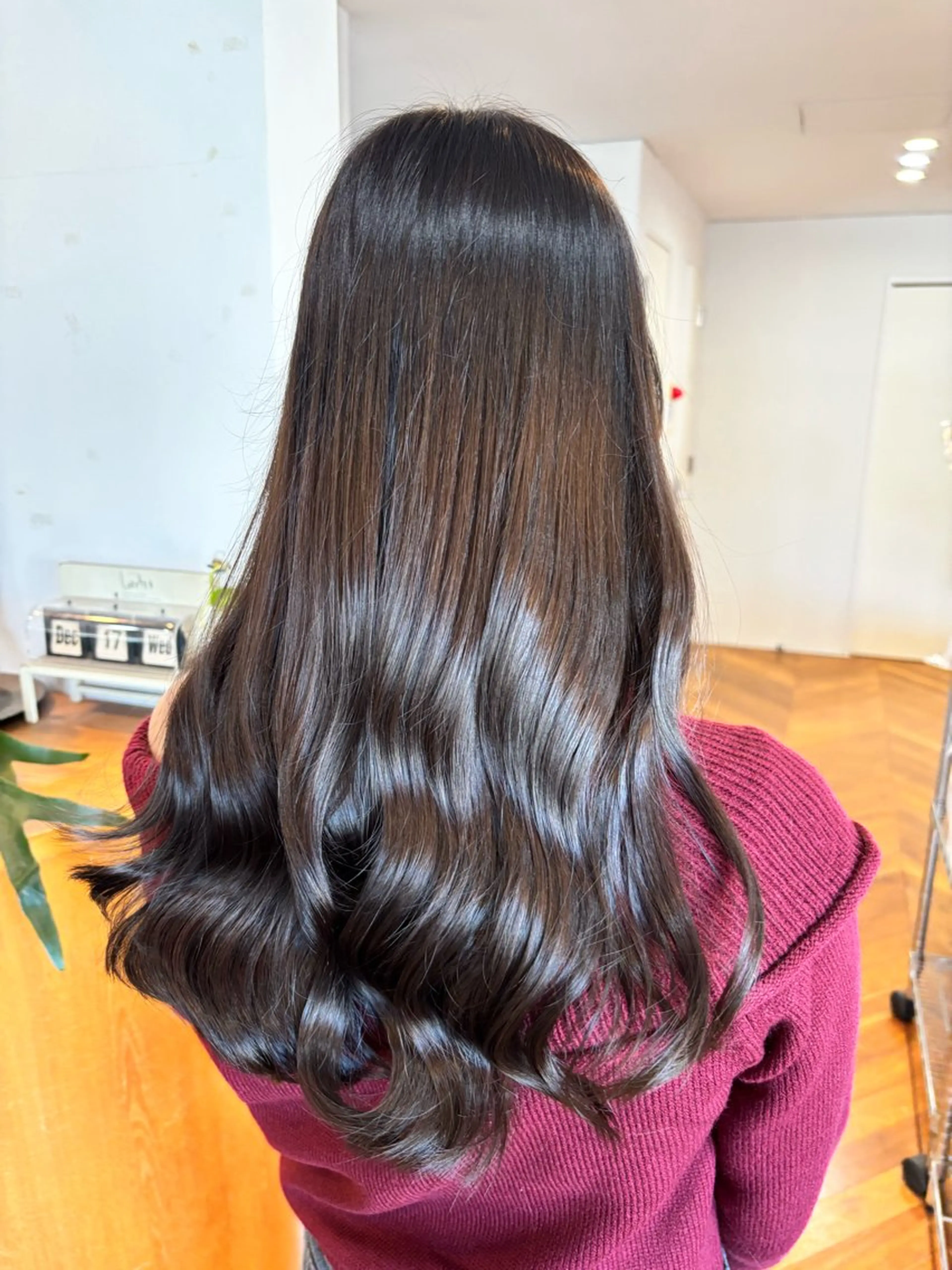 ロング カラー ブラウンカラー ナチュラルブラウン 髪質改善 ヘアカラー トリートメント カノエ小郡/髪質改善 /小野　静水のヘアスタイル