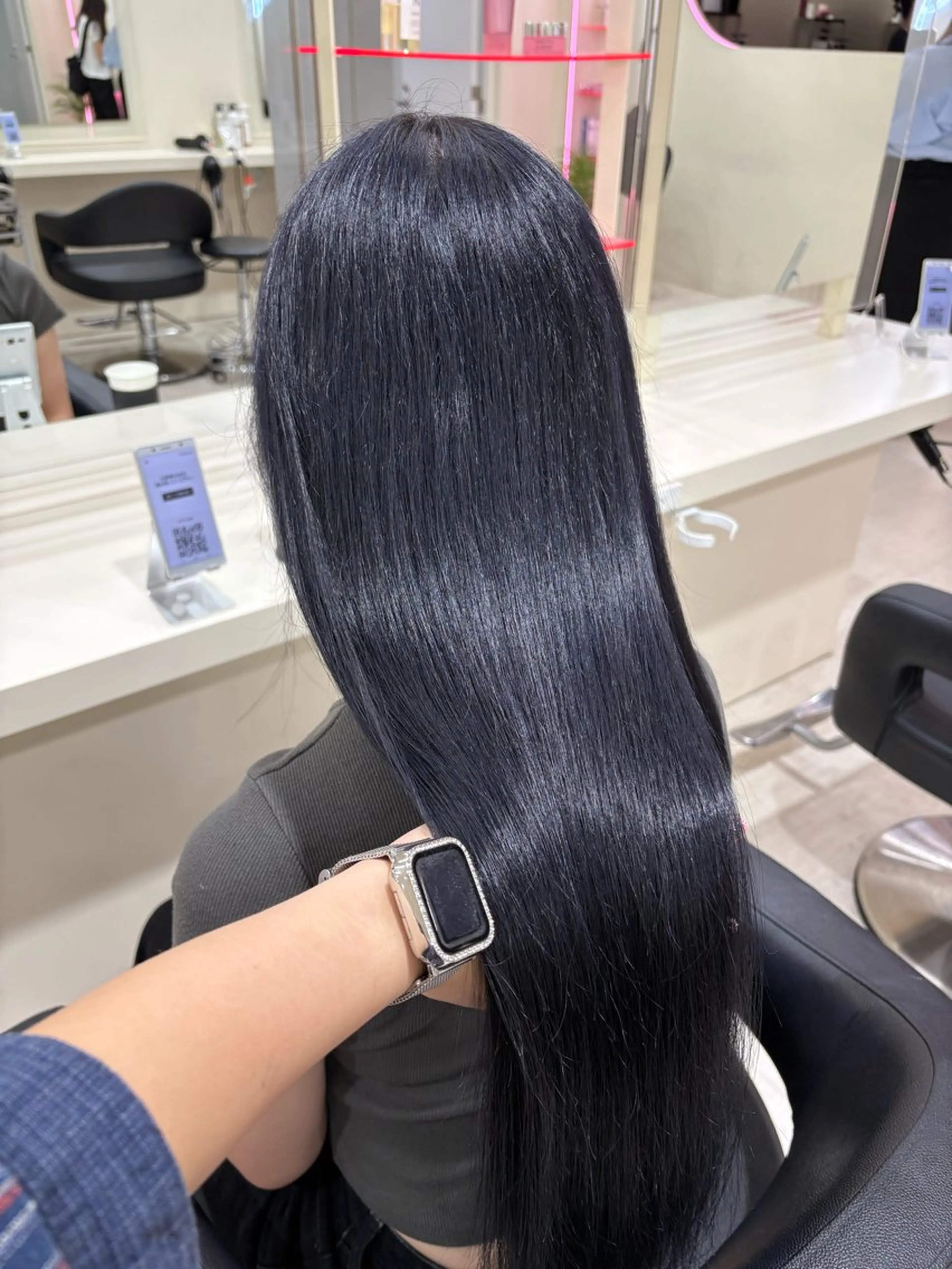 ミディアム カラー ヘアアレンジ ヘアカラー 💟RINNA 艶カラー💟のヘアスタイル