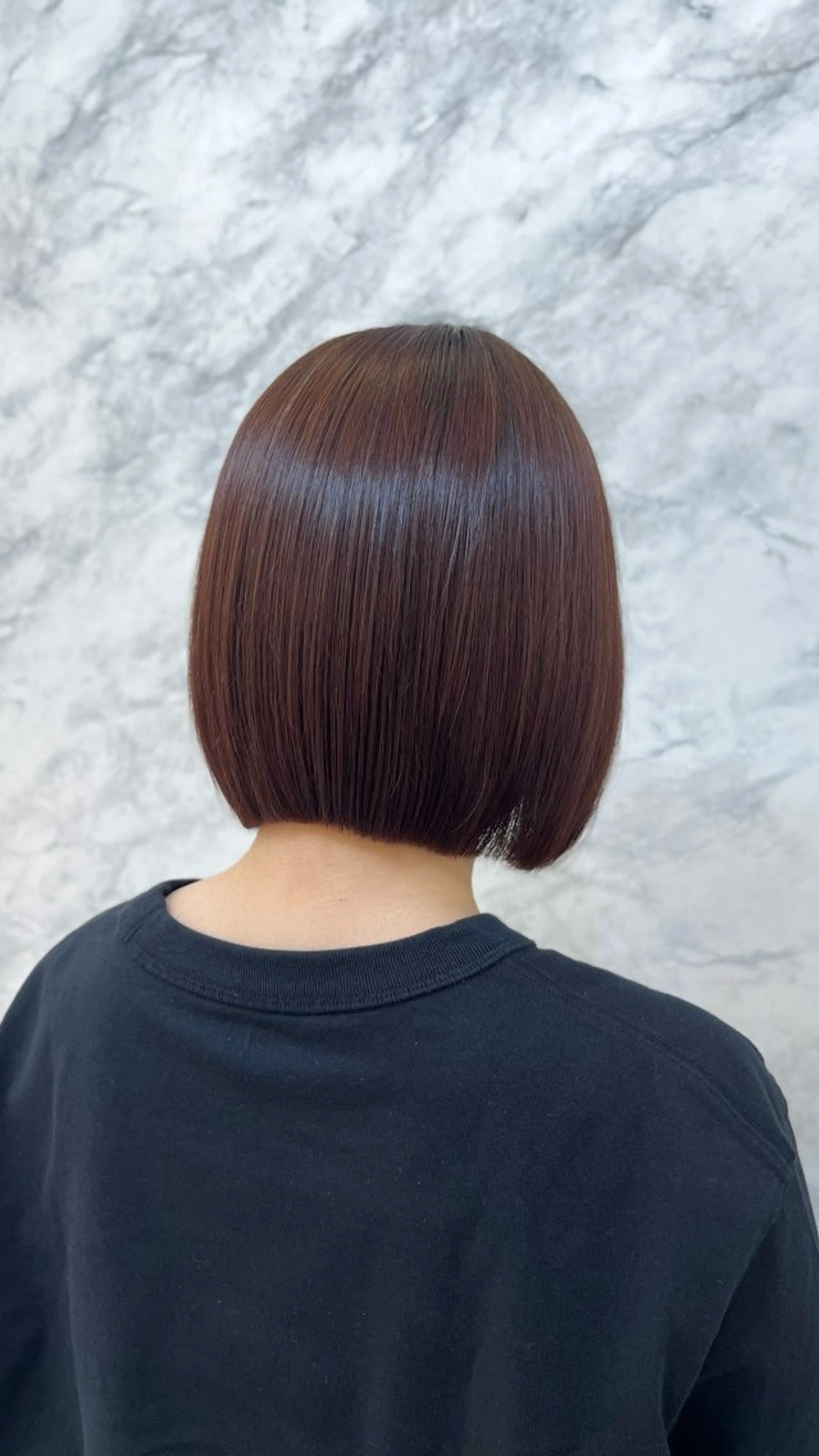 ショート ボブ 松尾 姫依のヘアスタイル