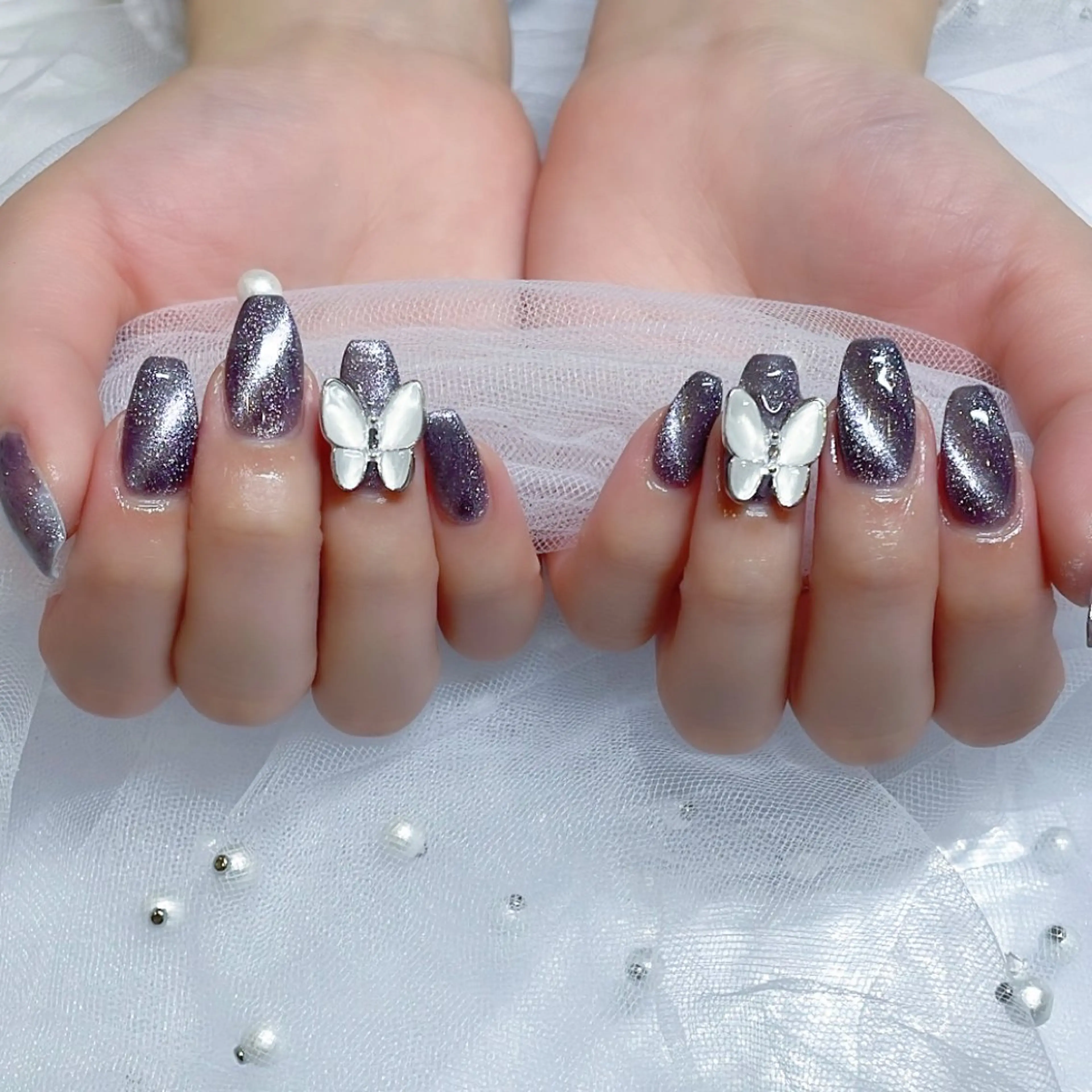 ネイル misaki 🩰‎🤍🎀のネイルデザイン