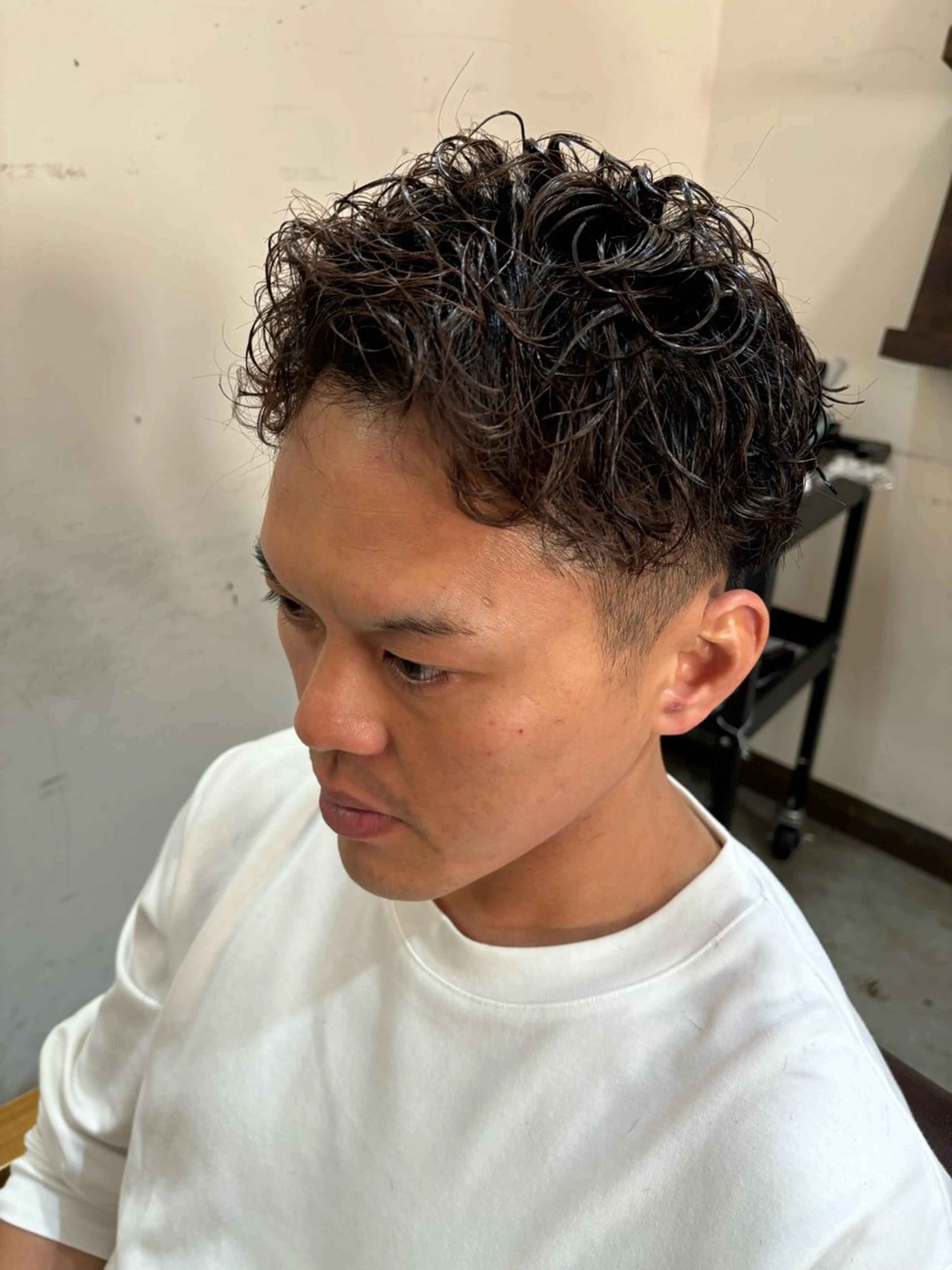 ショート カラー パーマ カット パーマ 池田達也anyhow /店長のヘアスタイル