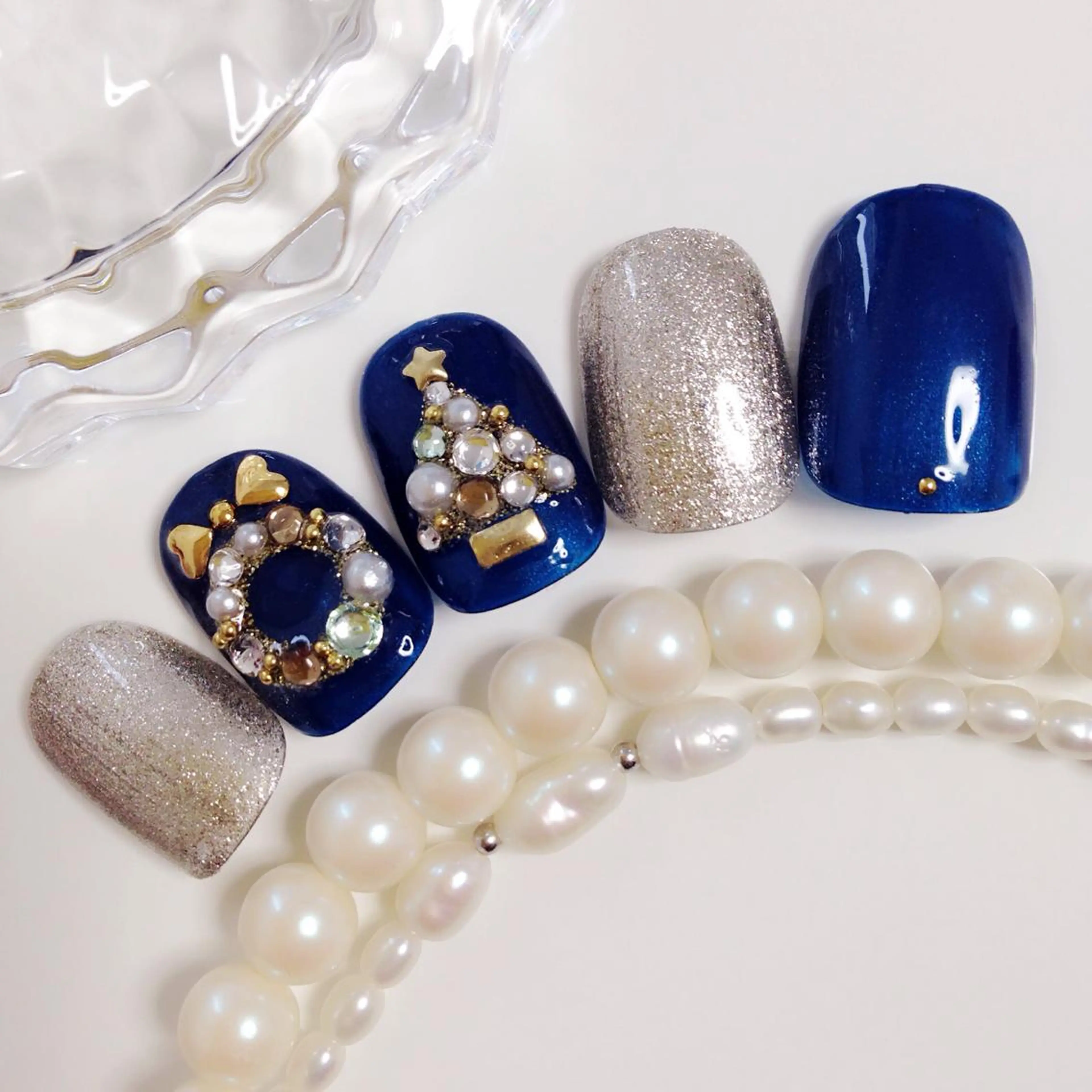 ネイル 冬ネイル クリスマス 🩵池袋heart nail🩵のネイルデザイン