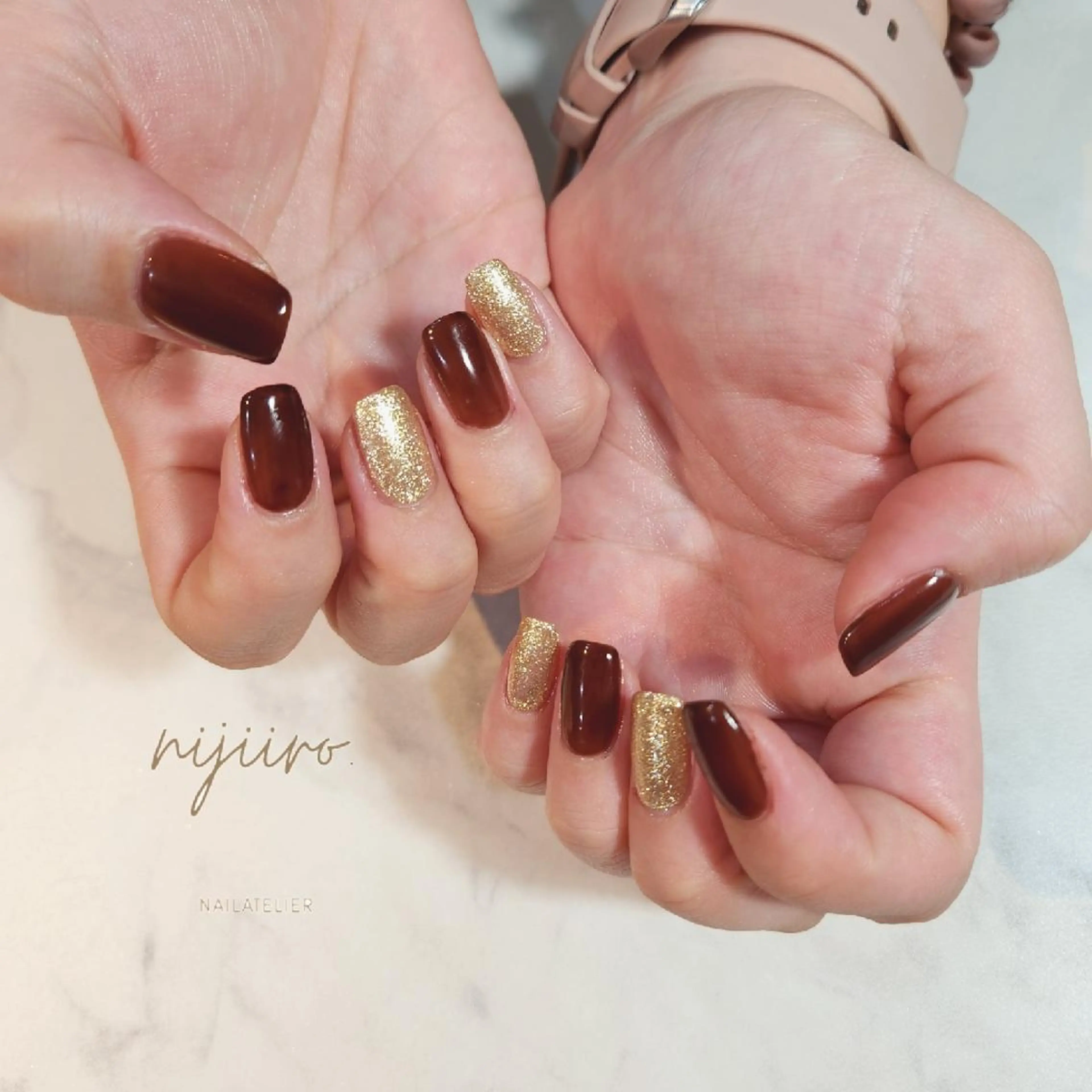 ネイル ハンドネイル nailatelier nijiiro.所属・nijiiro🌈 サトウのネイルデザイン