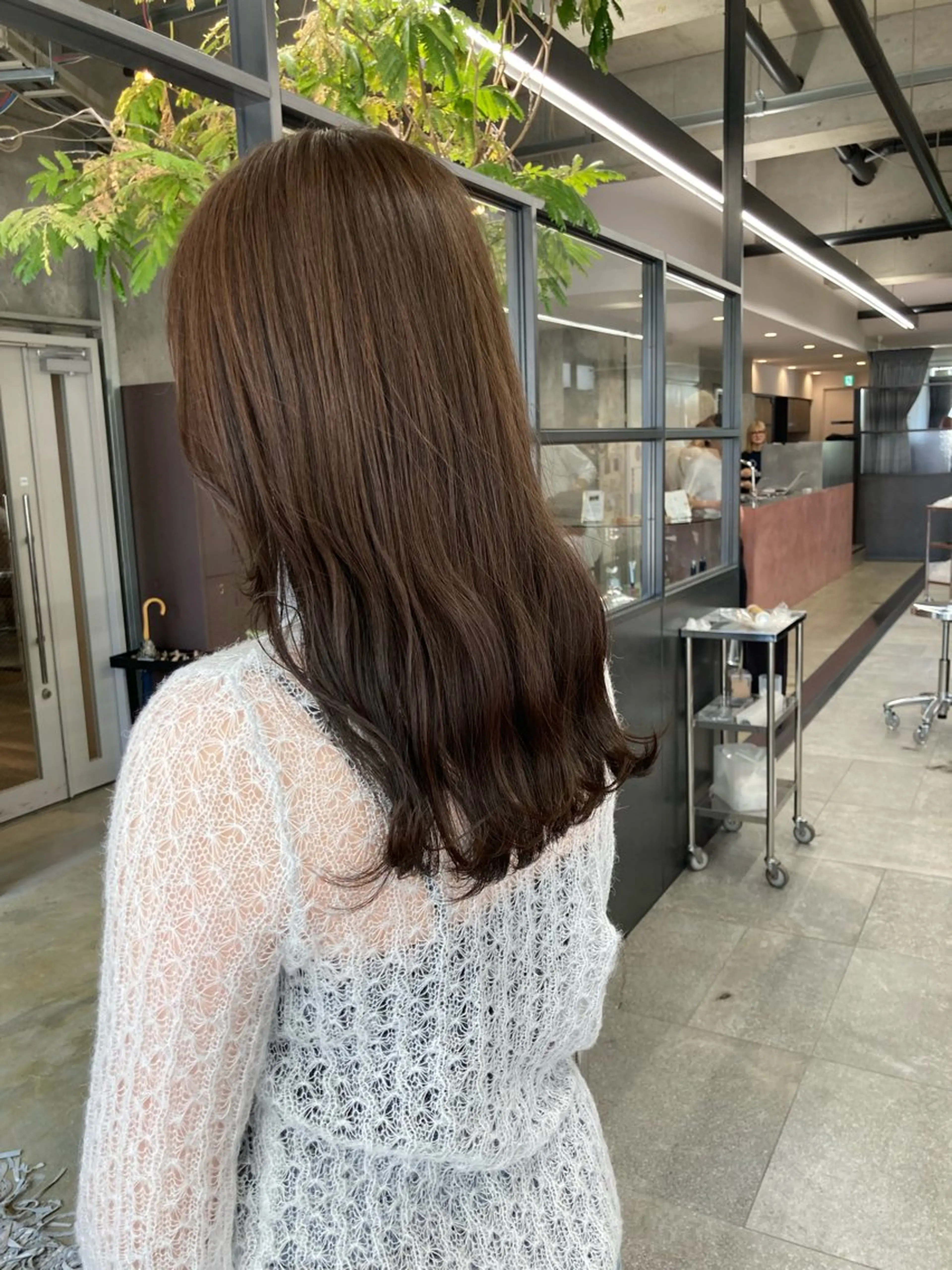 セミロング カラー ベージュカラー オリーブベージュ 小木曽智美 /ボブ/ショートのヘアスタイル