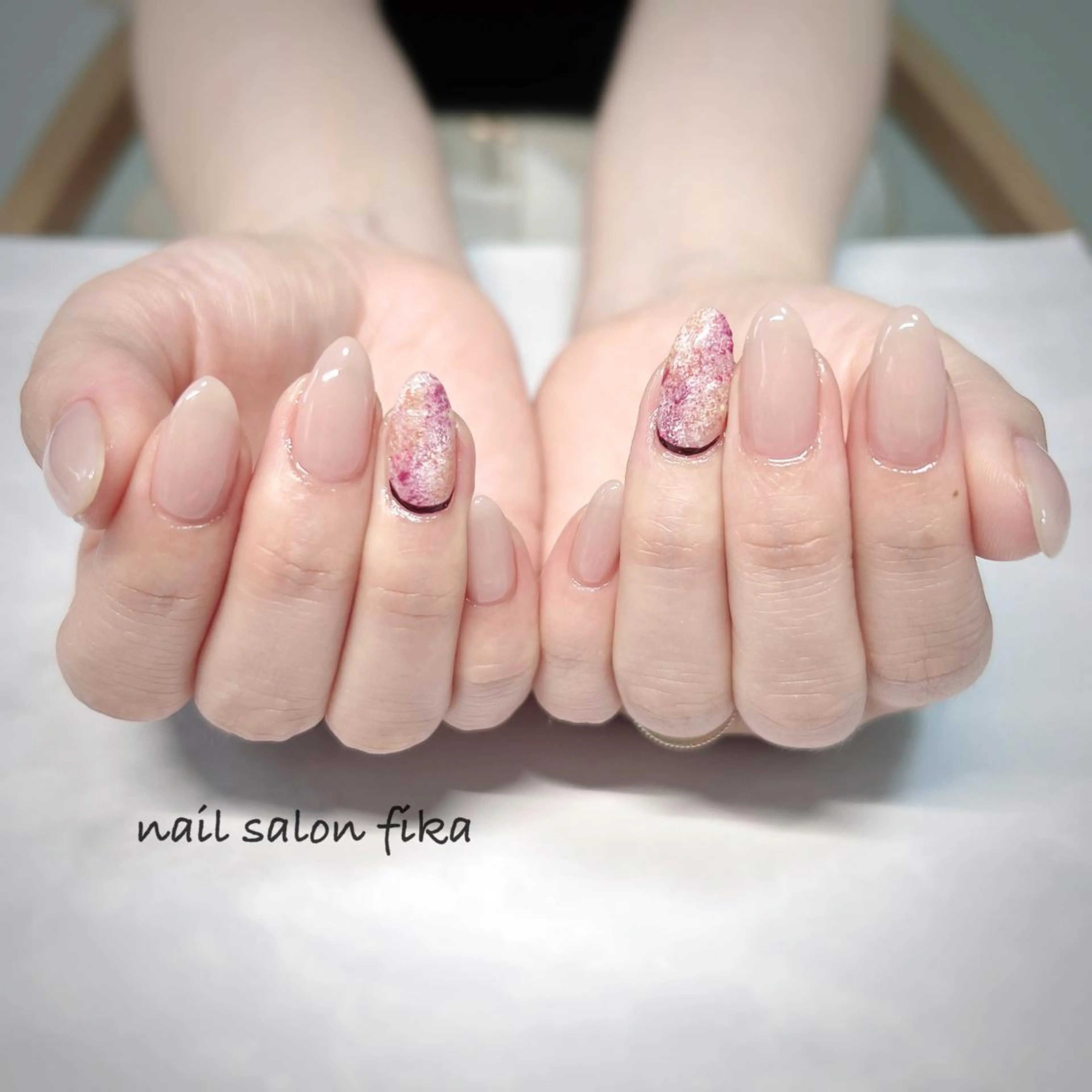 ネイル オフィスネイル シンプルネイル nail salon fikaのネイルデザイン