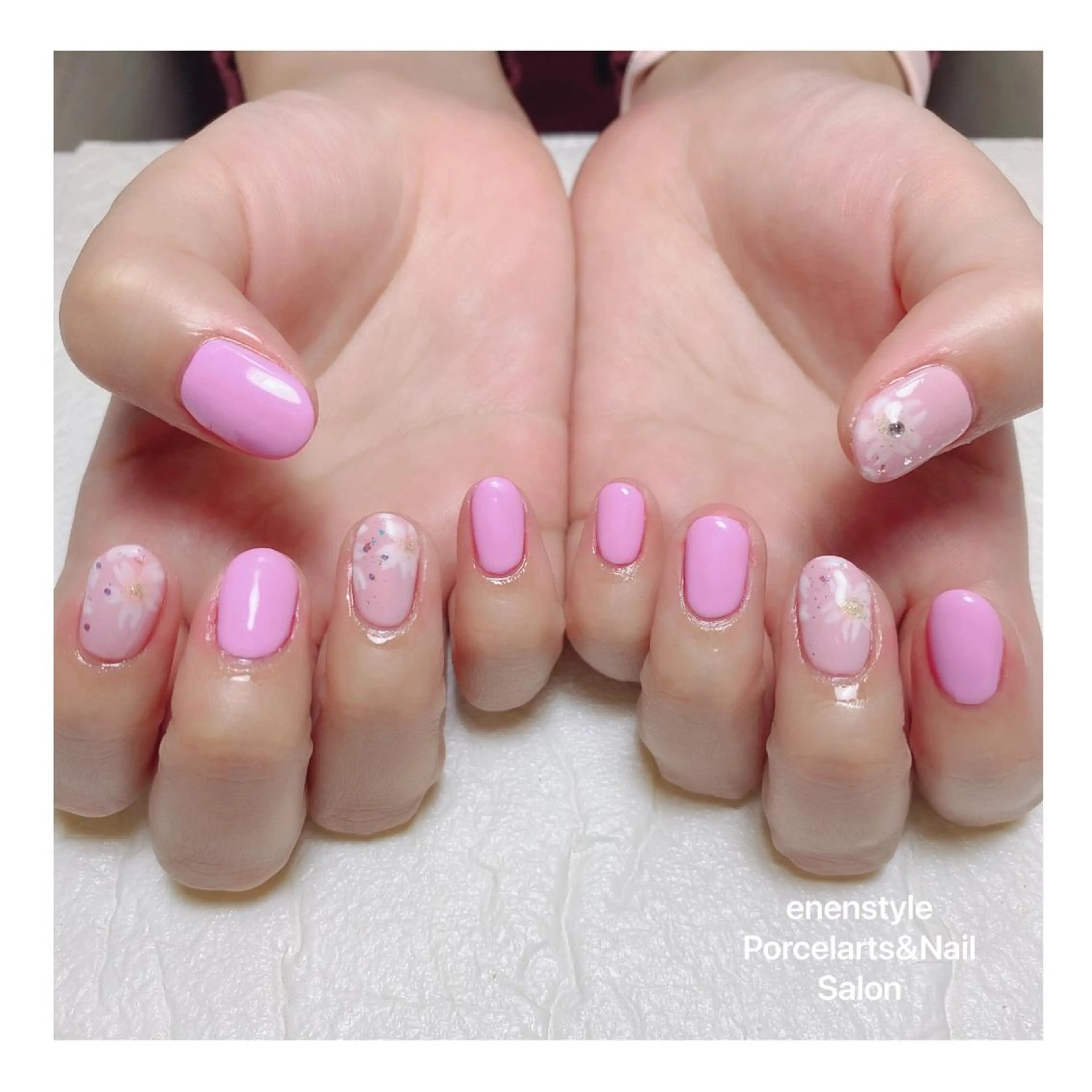 ショート ネイル ハンドネイル 👑enen style👑のネイルデザイン