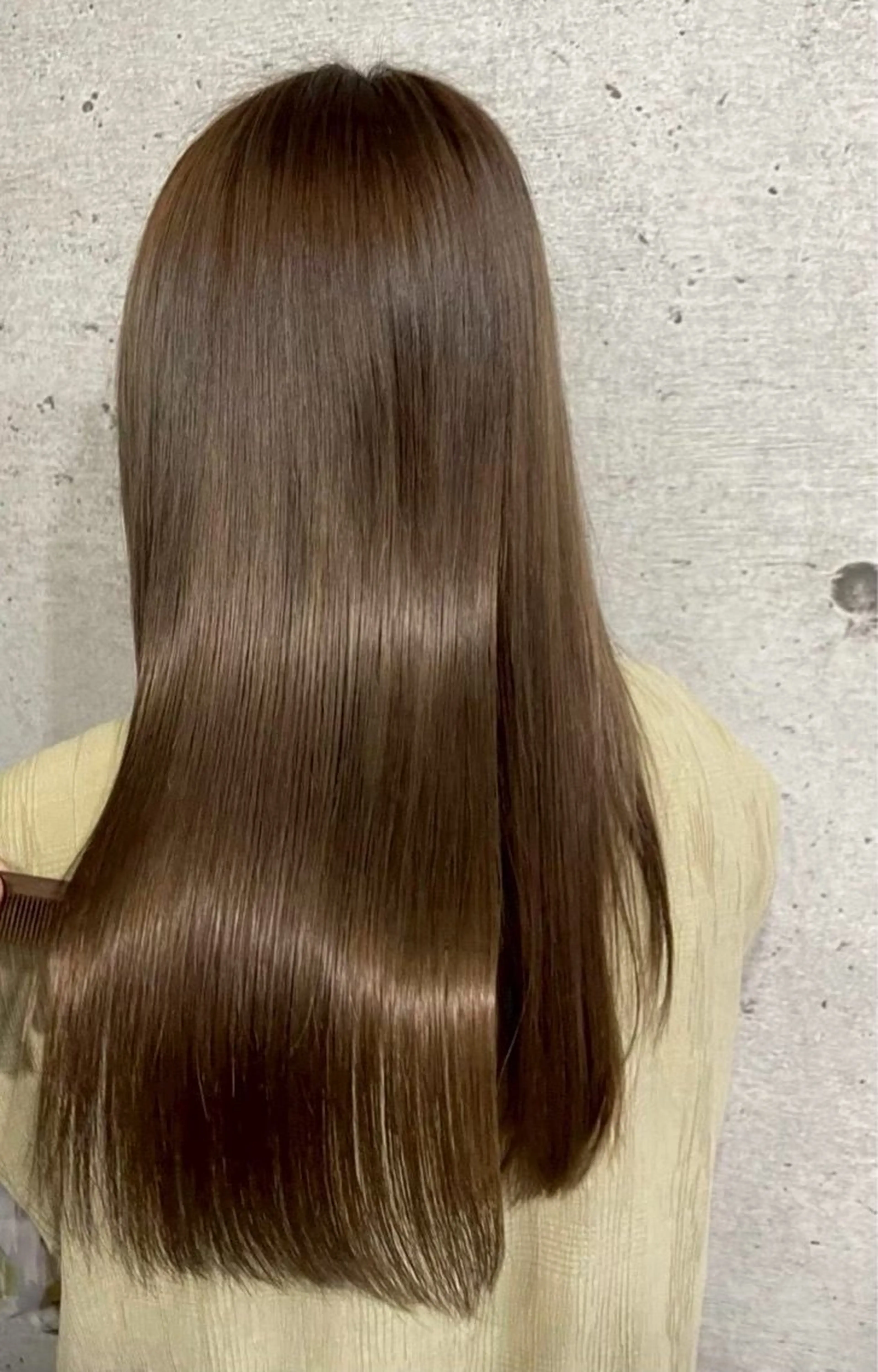 髪質改善プレミアムトリートメント+透明感カラーの写真