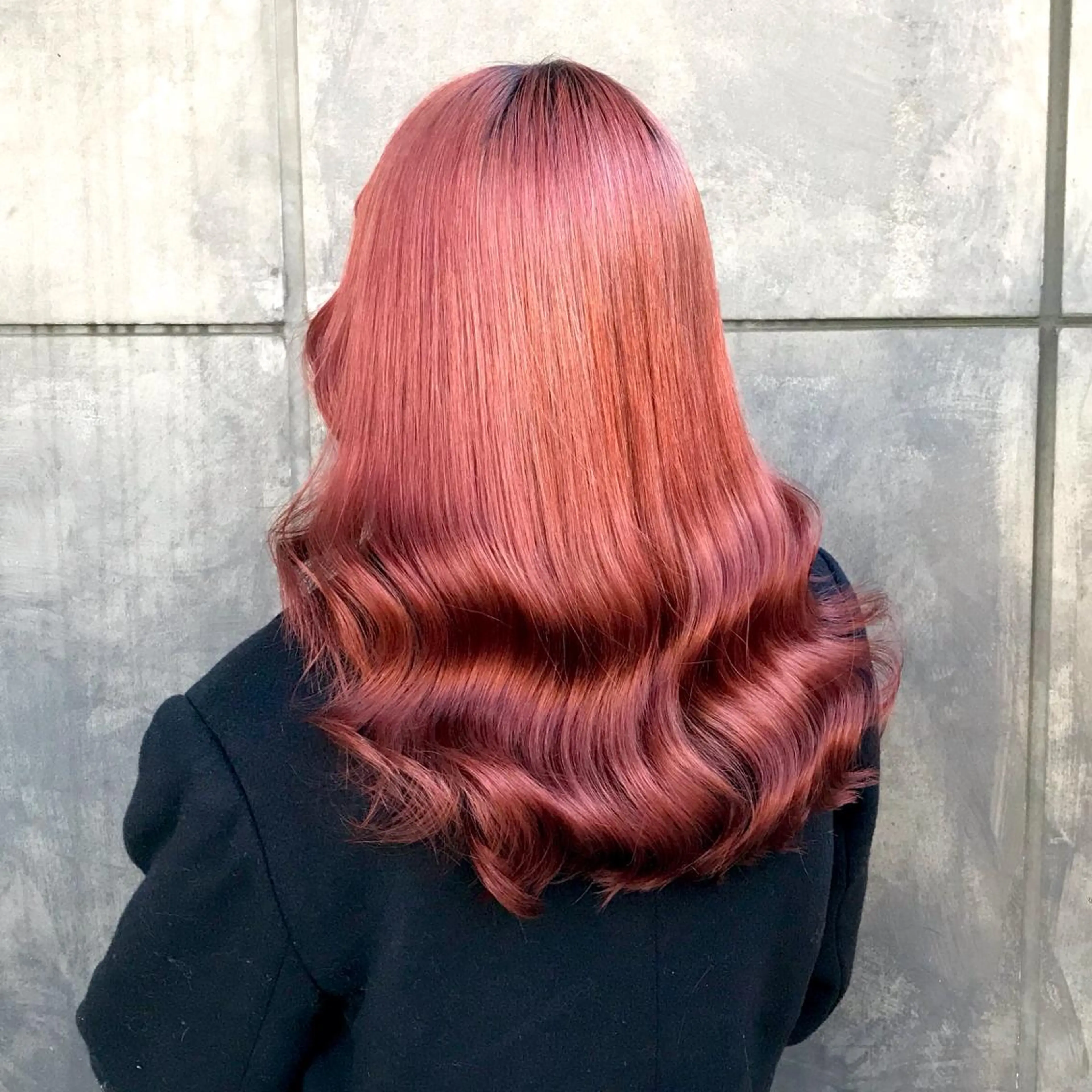 ロング カラー ブリーチ オレンジ ヨシンモリ ムルギョル巻き 韓国風ヘア K-POP好き美容師 🇰🇷Kai.Yのヘアスタイル