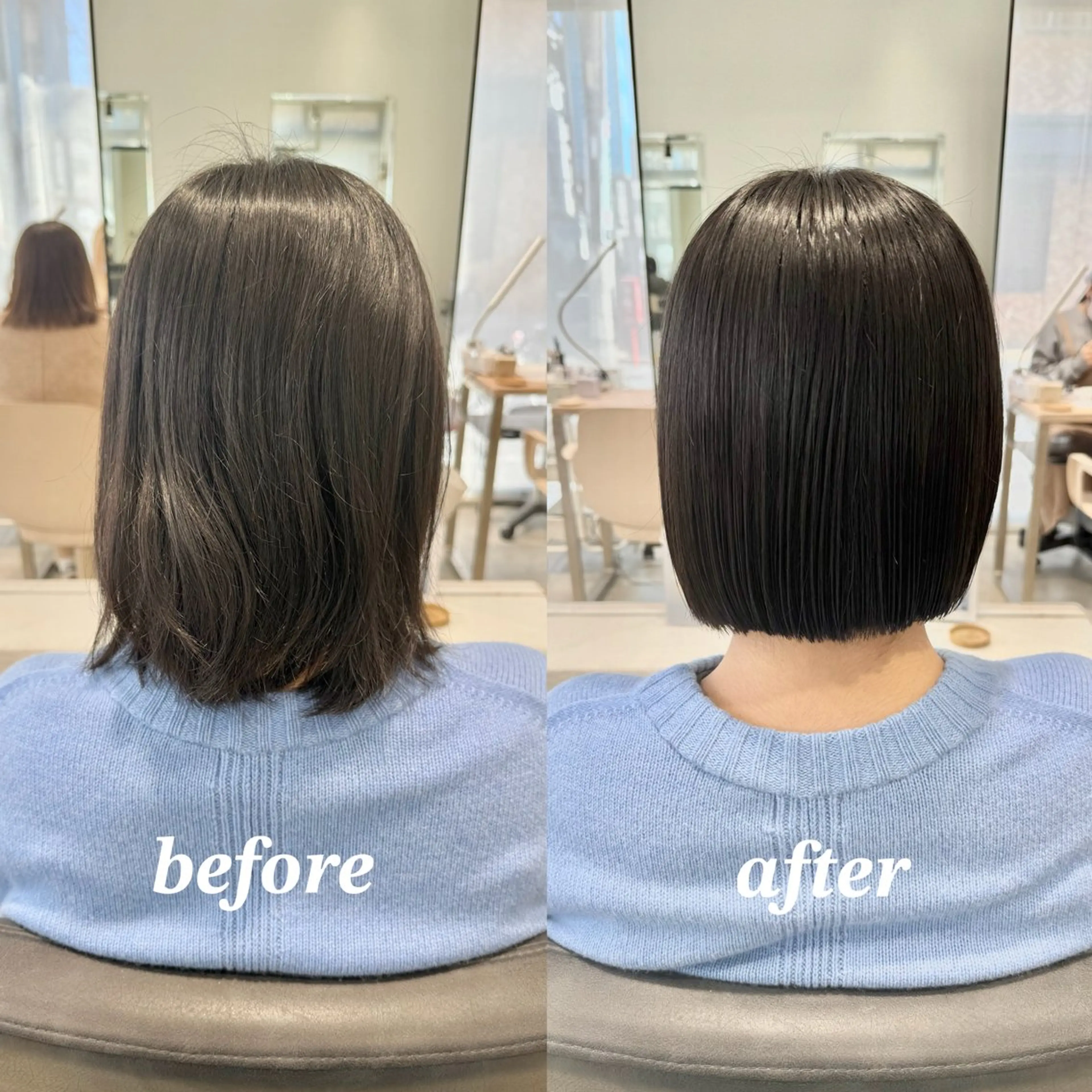 ショート 縮毛矯正 トリートメント カット 縮毛矯正 ボブ/美髪矯正 /佐藤　奈巳のヘアスタイル