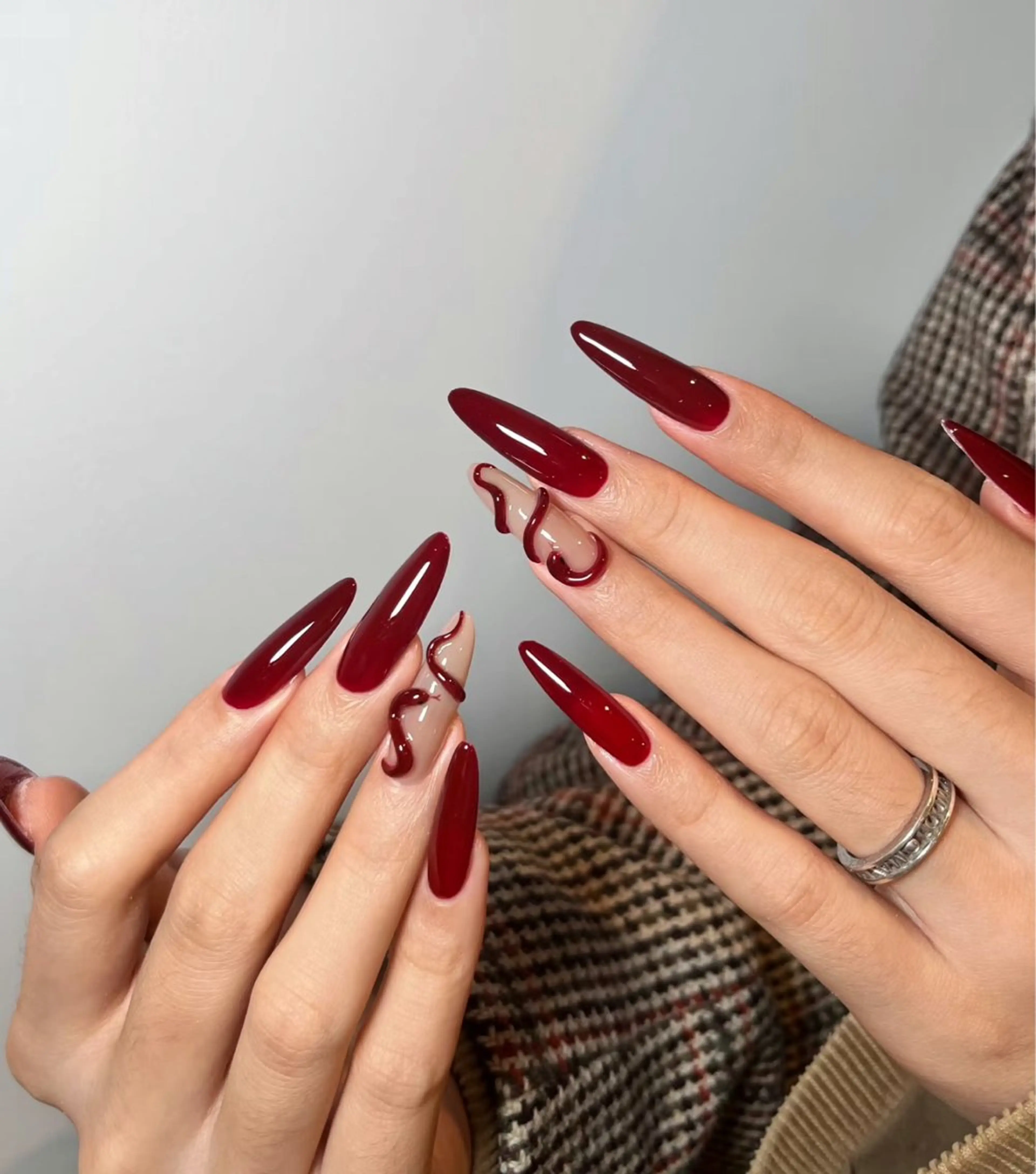 ネイル アートネイル オーロラネイル チークネイル フレンチネイル ガラスフレンチ 🎀🎀YooLi Nail Salonのネイルデザイン