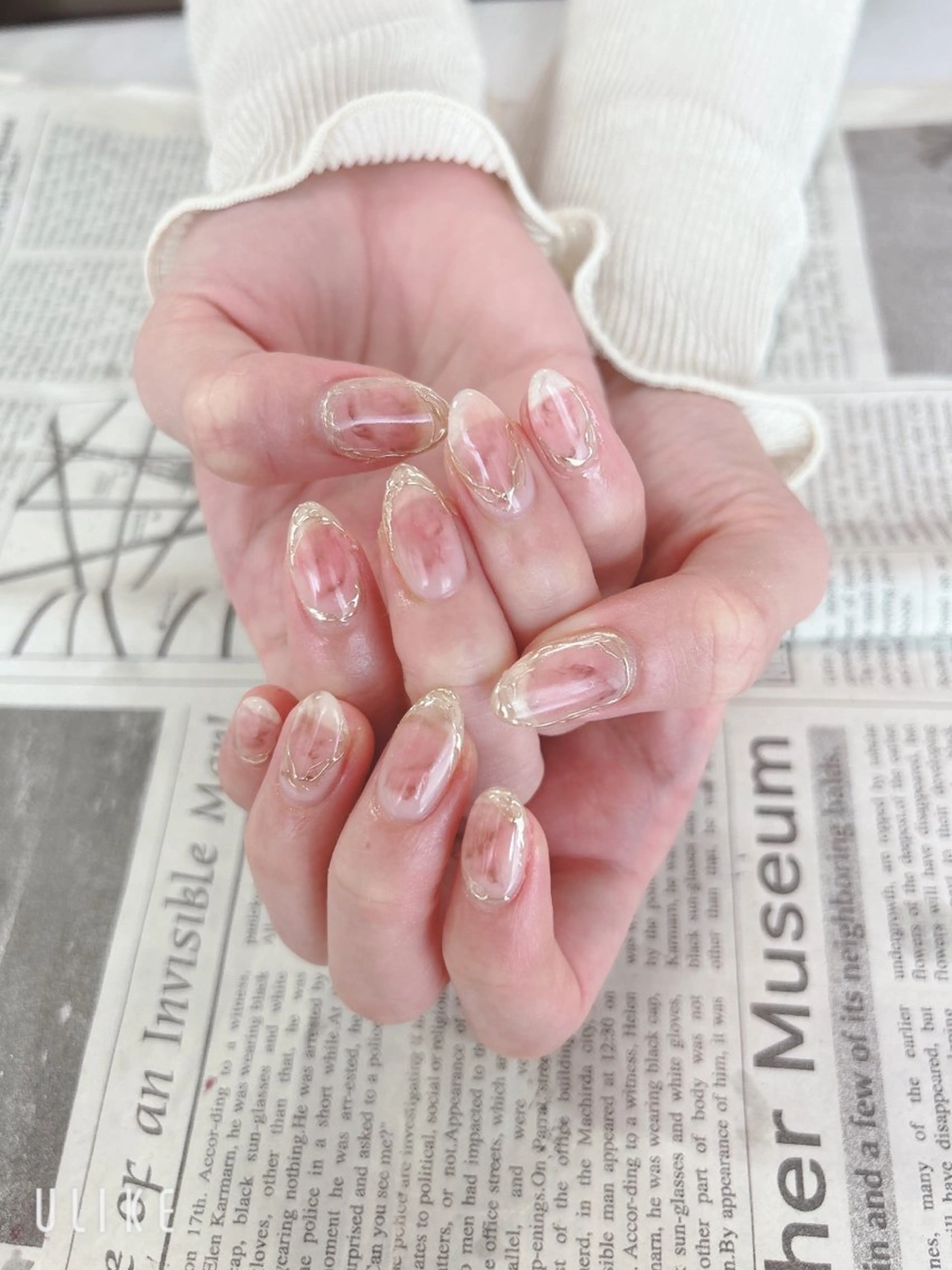 ネイル ミラーネイル ハンドネイル ハンドケア 森山 舞のネイルデザイン