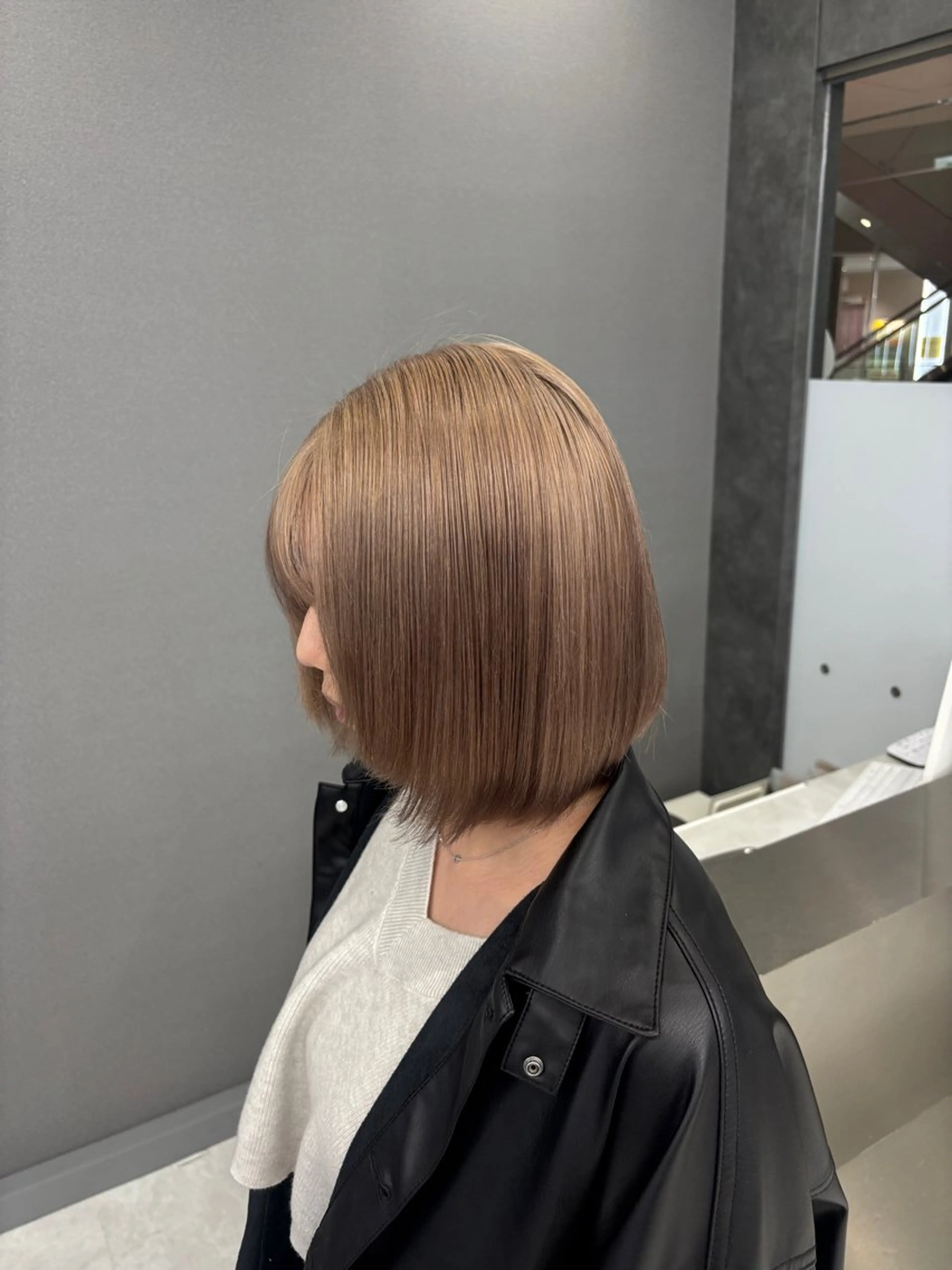 ショート カラー ヘアカラー トリートメント ハッシュカット/ ミルクティー/ みうのヘアスタイル