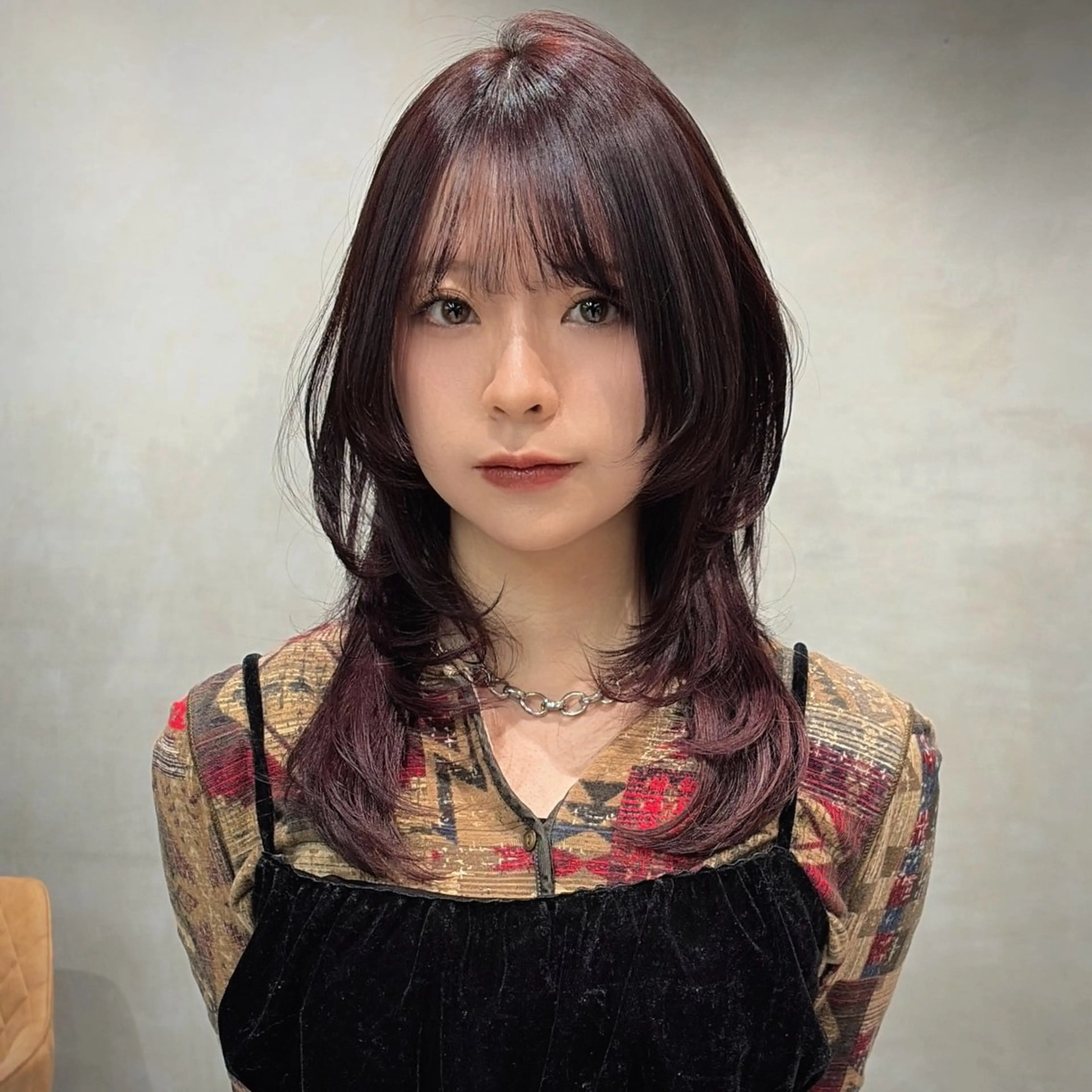 セミロング カラー カット ヘアカラー トリートメント レイヤー/ウルフ🤍 mayo.のヘアスタイル