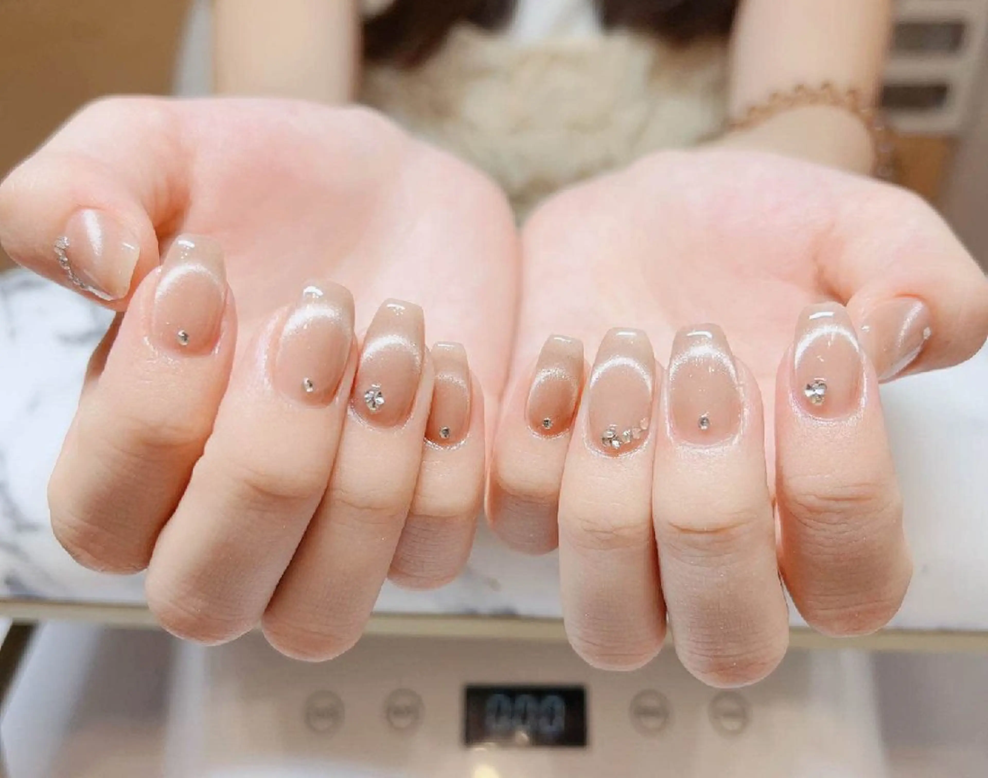 ネイル フレンチネイル マグネットネイル マグネットフレンチ ハンドネイル RiRi北浦和 ネイル/マツエクのネイルデザイン