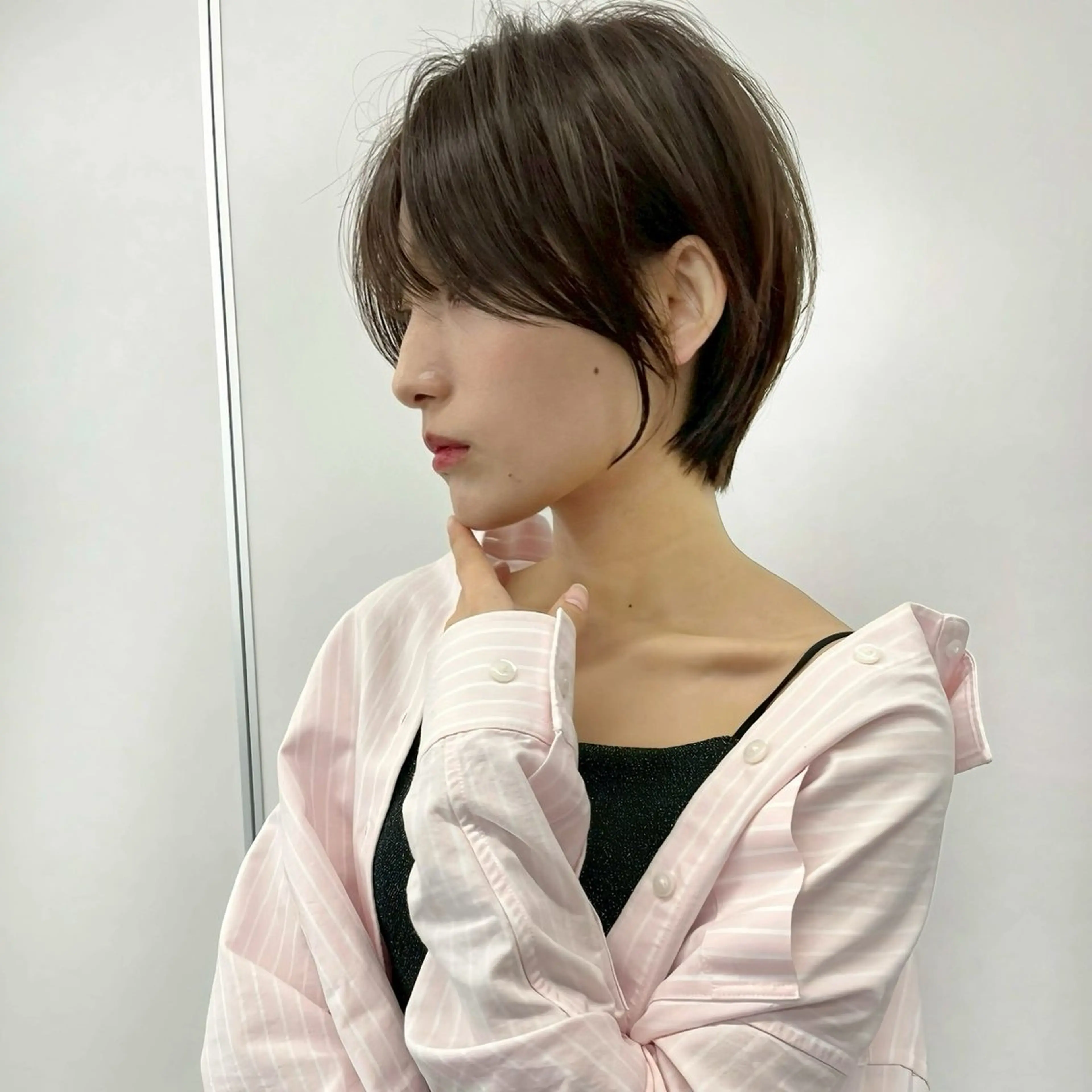 ショート 韓国ヘア/透明感 カラー/金子 愛優のヘアスタイル