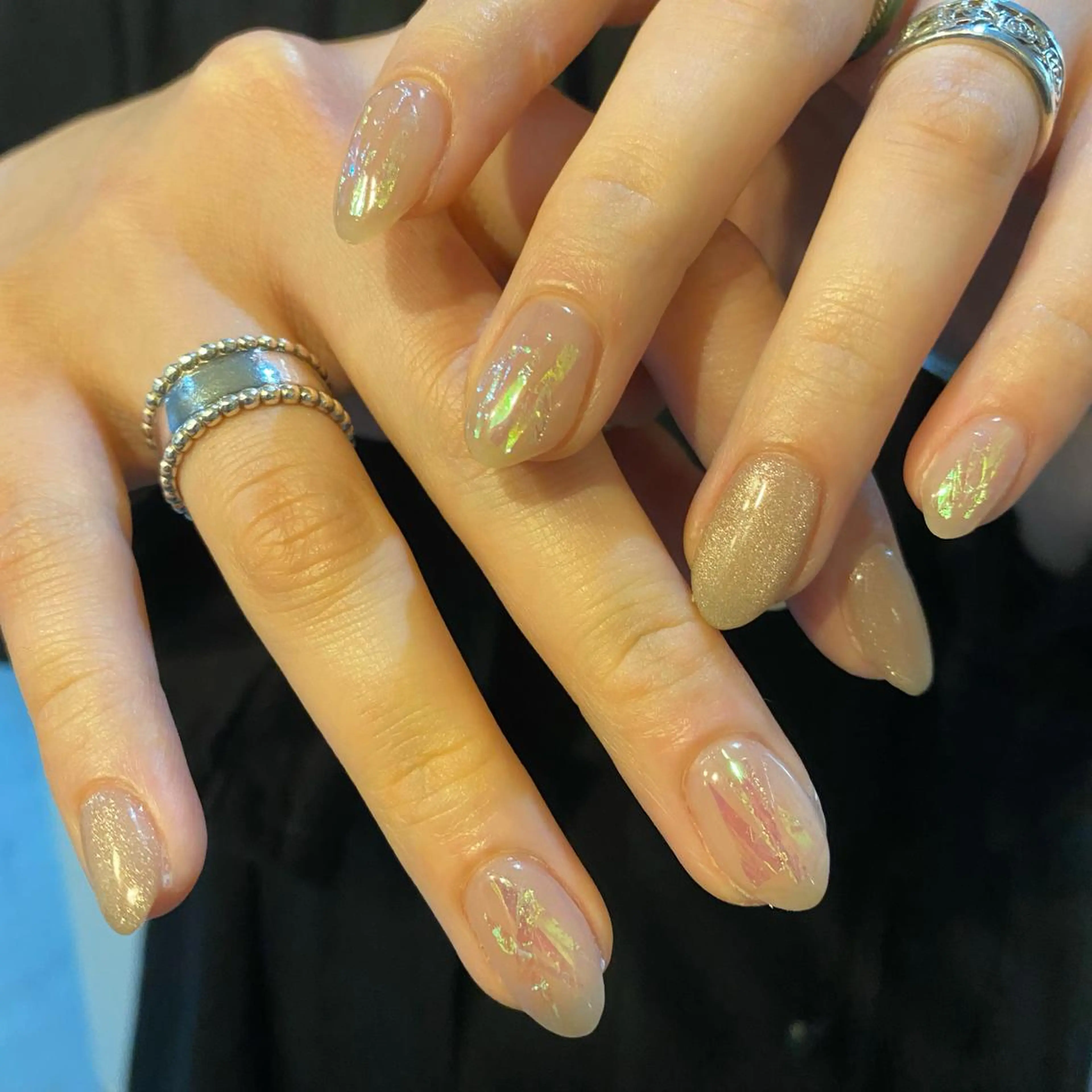 カラー ネイル マグネットネイル scre as Etelのネイルデザイン