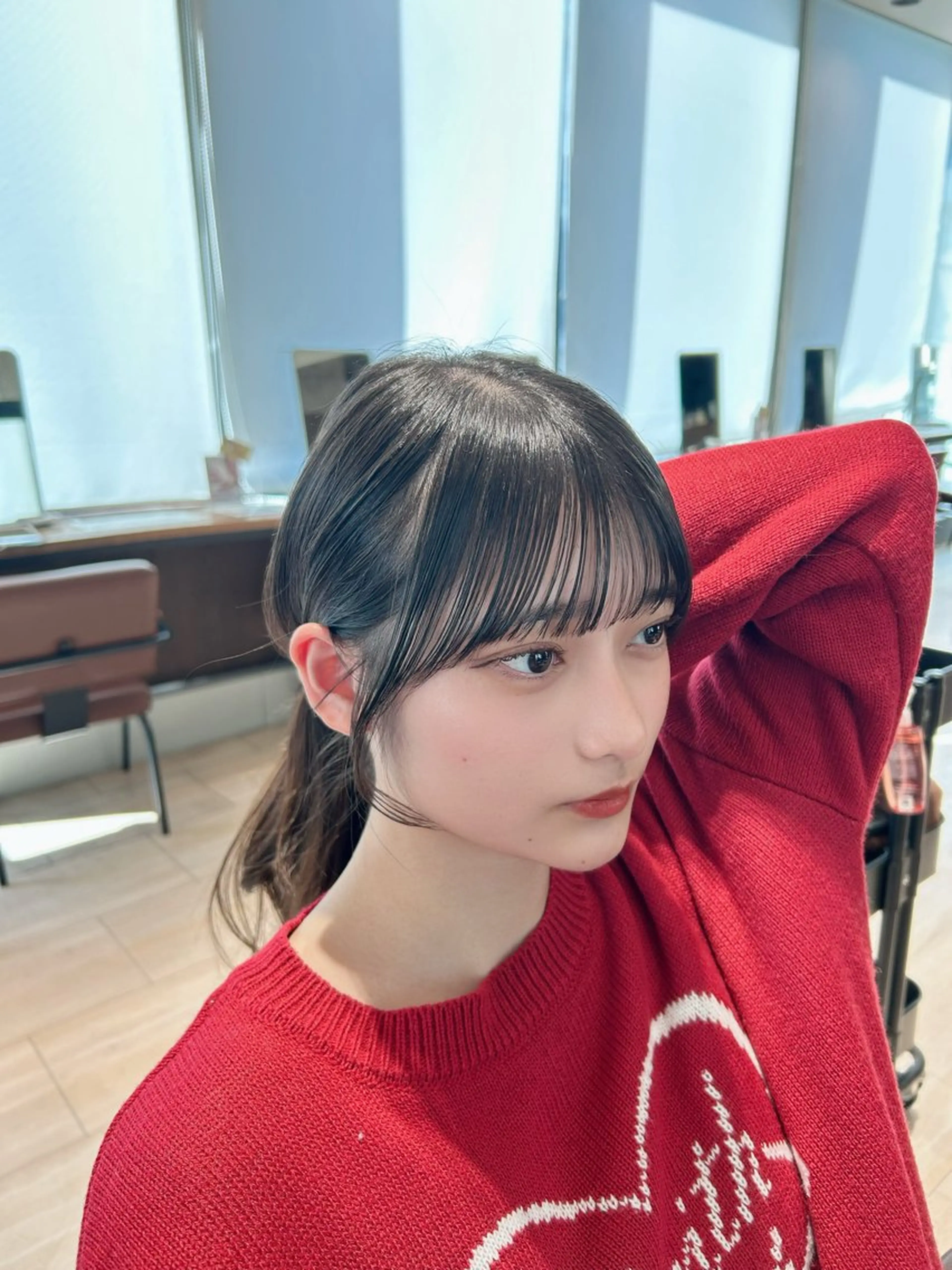 ミディアム カット ヘアセット 🎀大竹美侑／顔まわ りカット／レイヤーのヘアスタイル