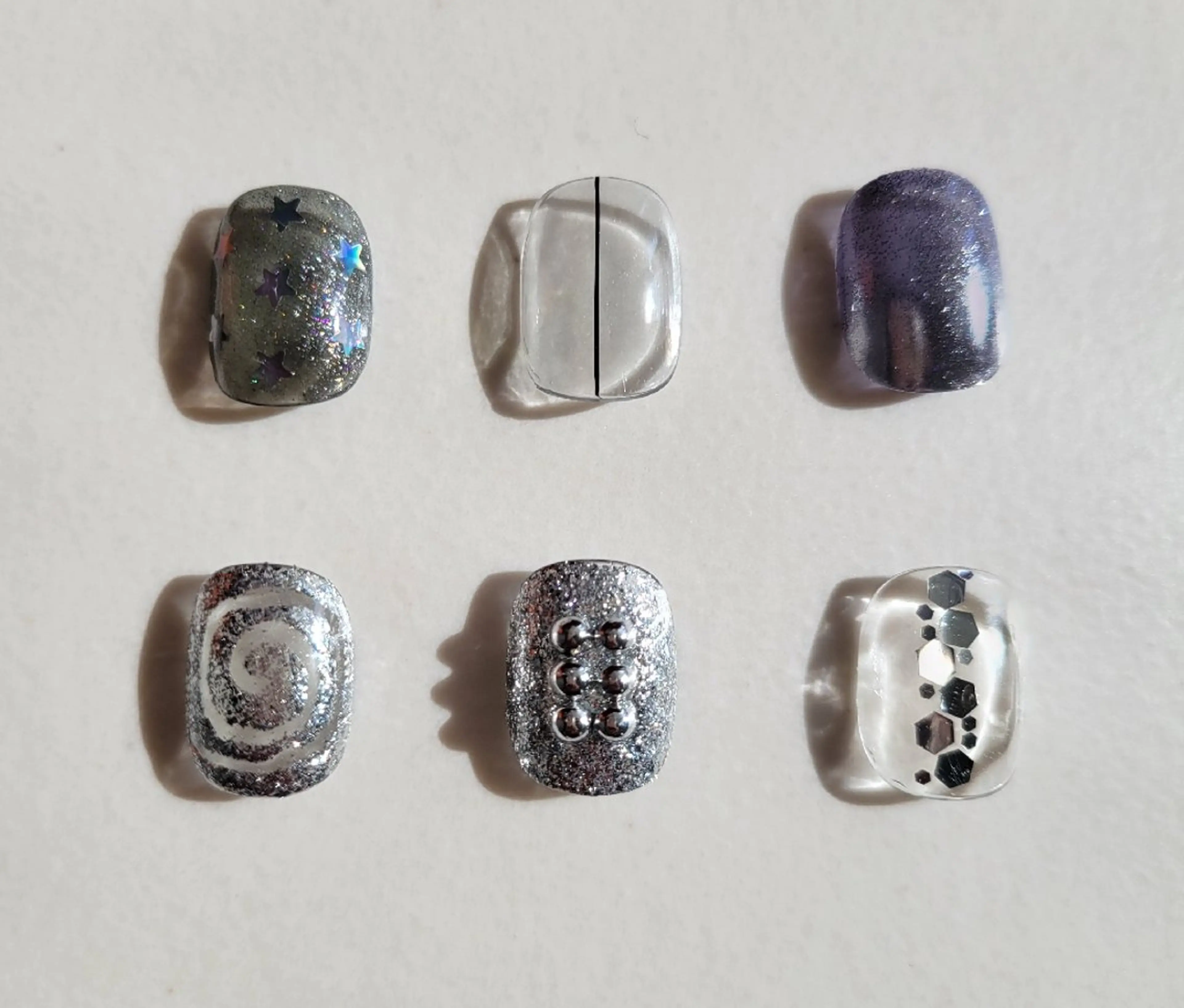 ネイル クリアネイル シルバー nail room  eu.  Hiroeのネイルデザイン