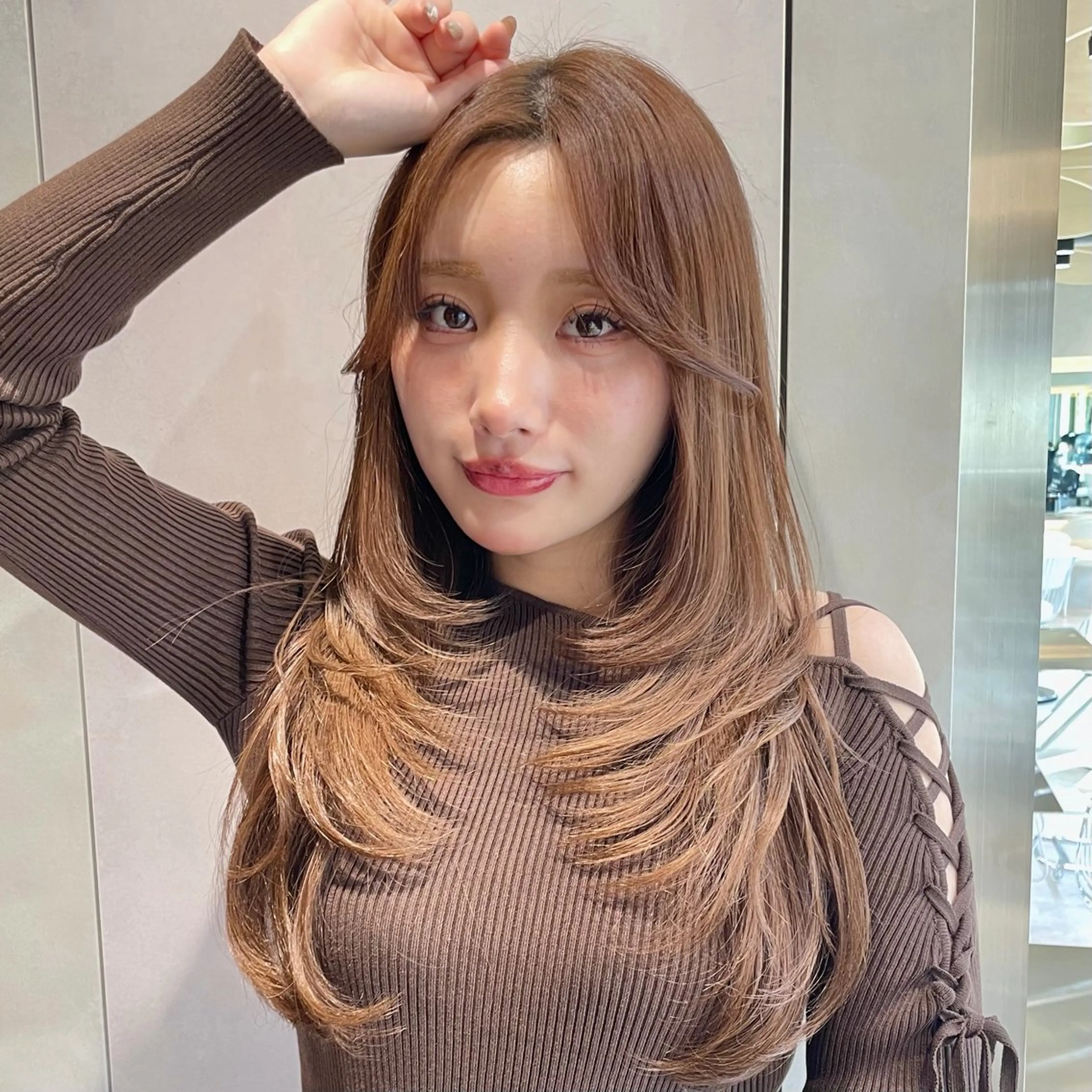 【迷った方はこちら🧸】似合わせカット+低ダメージカラー+スチームトリートメント✂️2回目以降の方はこちら✂️の写真