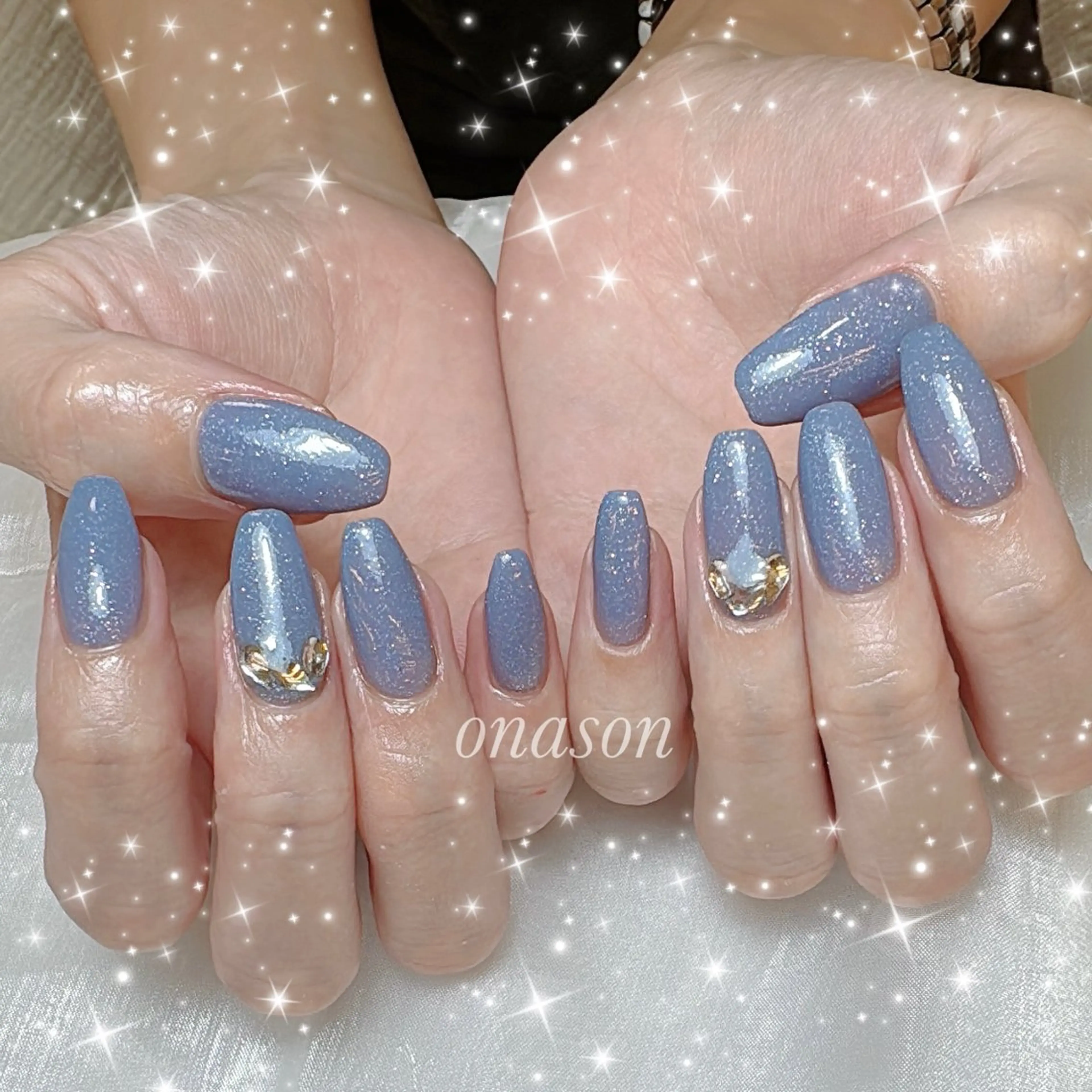 ネイル ストーンネイル ハンドネイル NailOnason ナナのネイルデザイン