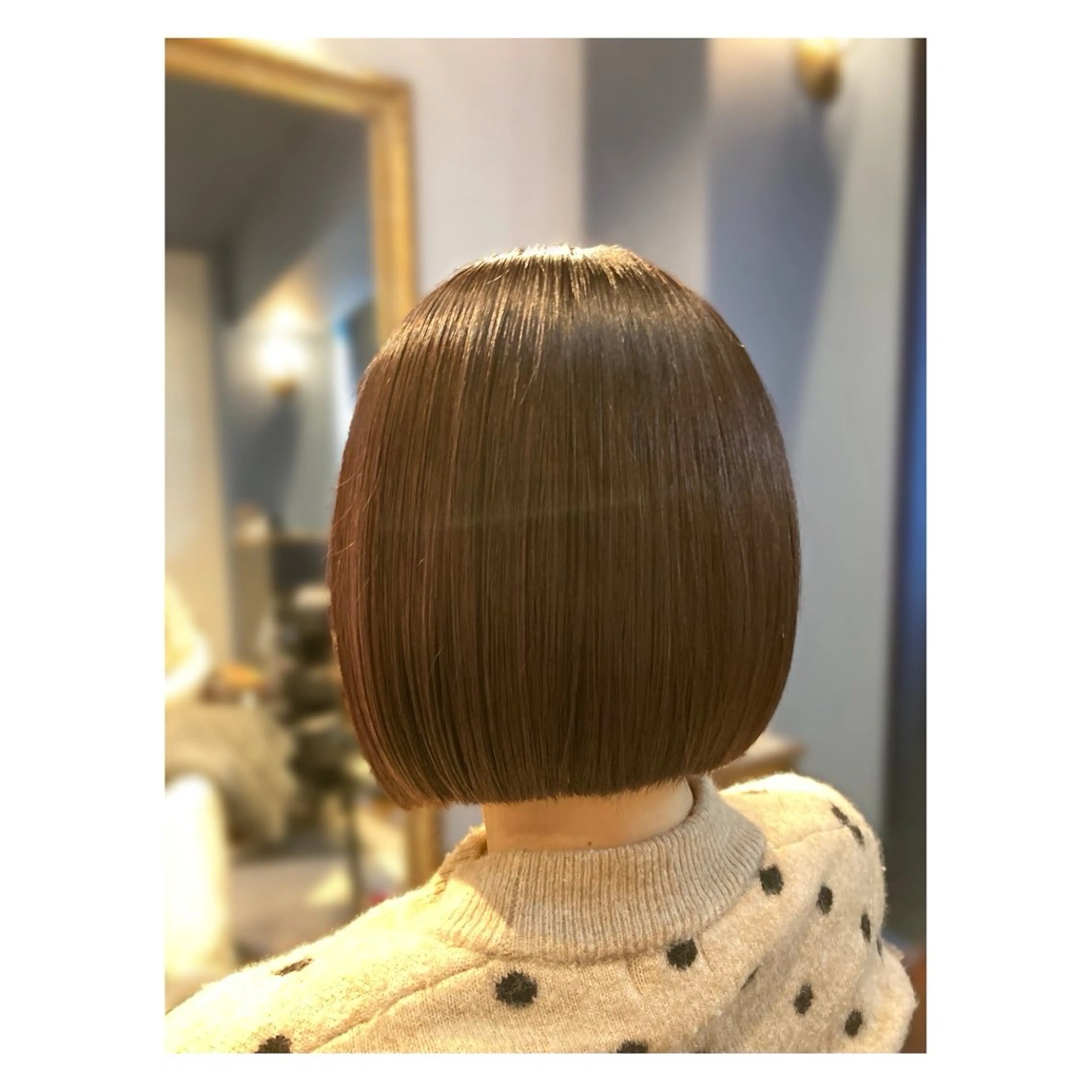 ショート カラー パープルカラー ボブ 中野 誠子のヘアスタイル