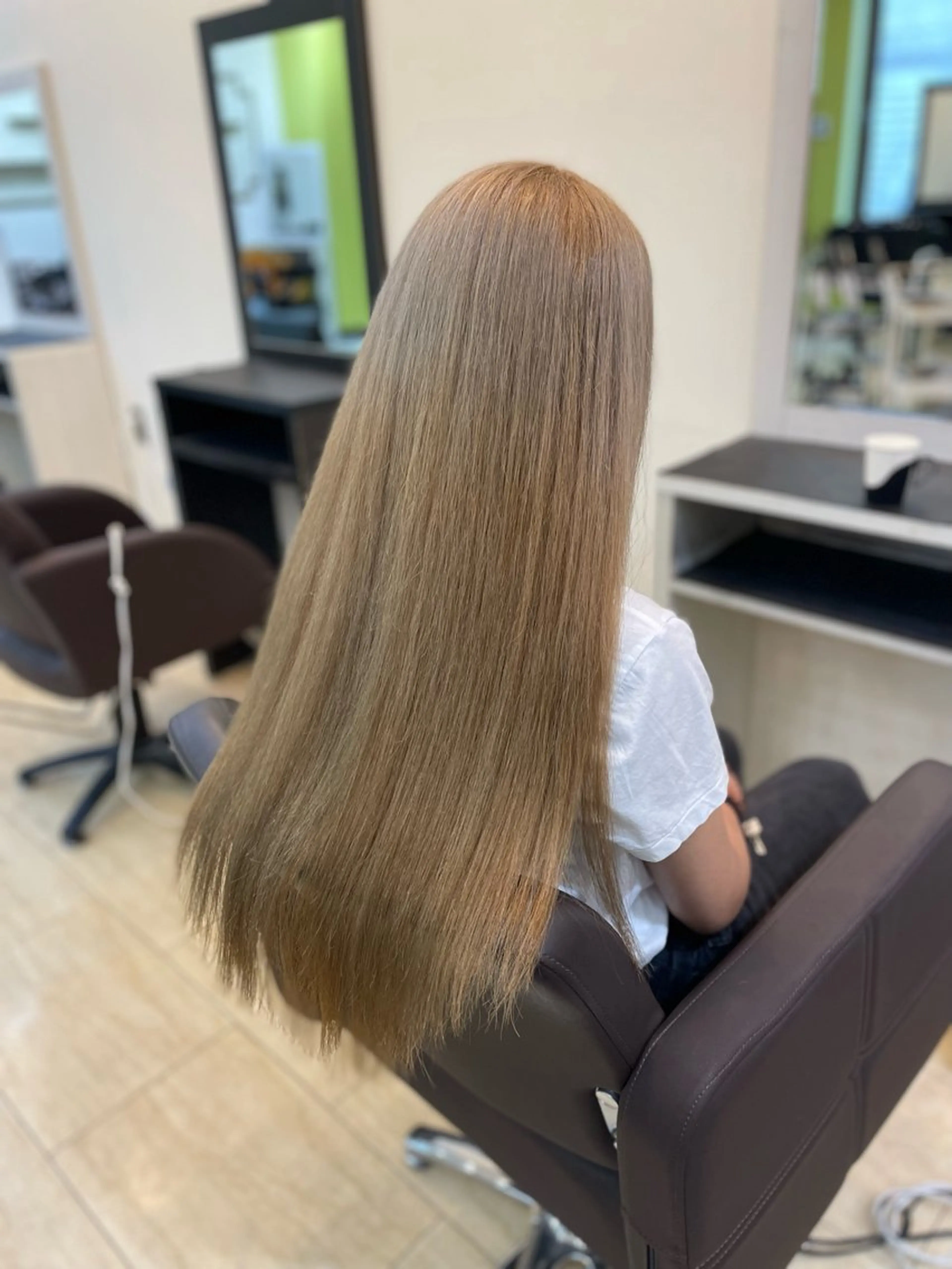 ロング ヘアカラー トリートメント 奥野JAPAN🌈 艶髪カラーのヘアスタイル