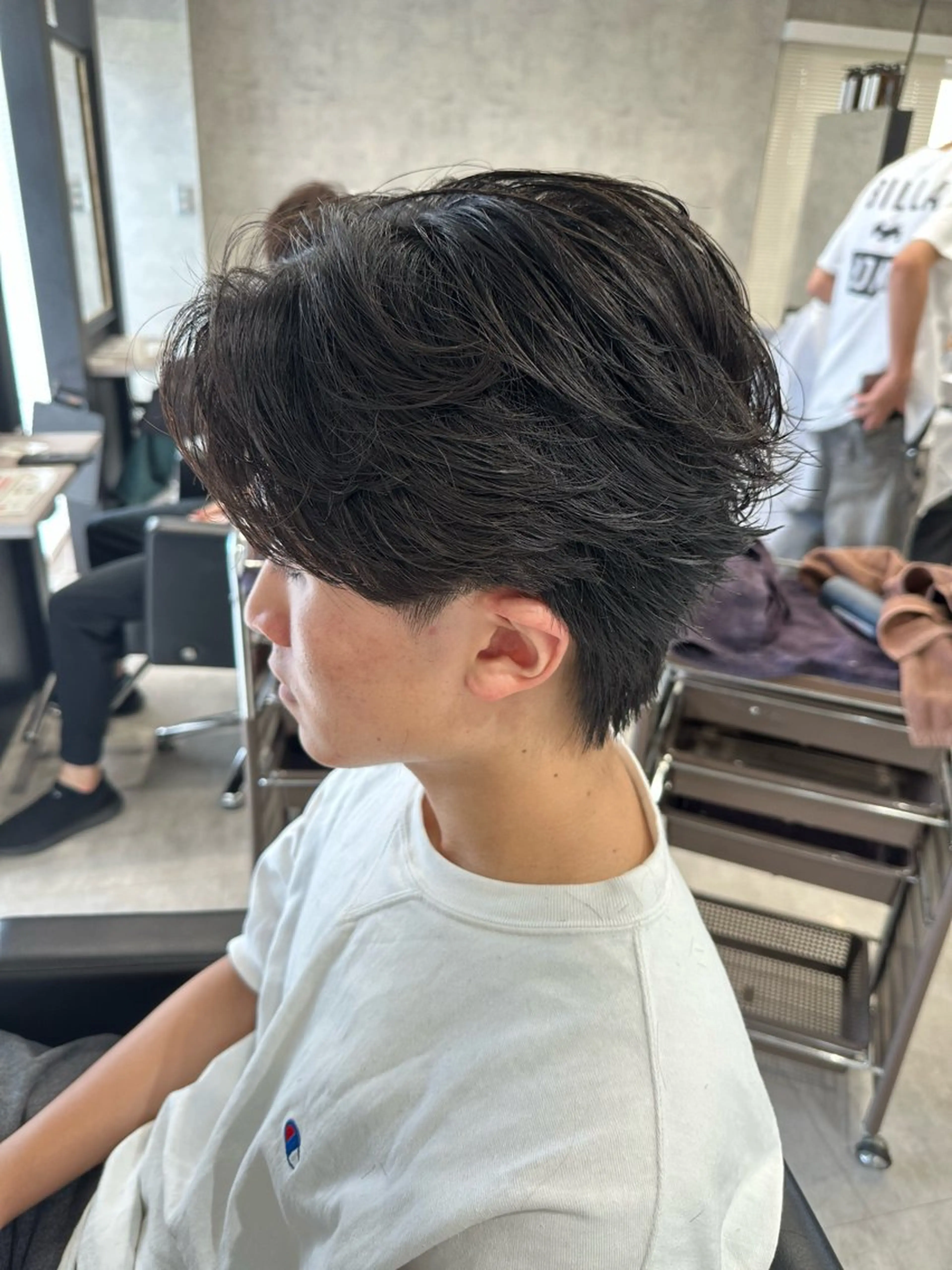 ショート パーマ メンズ フェザーパーマ メンズパーマ カット パーマ ユウ🪄 パーマ指名No1のヘアスタイル