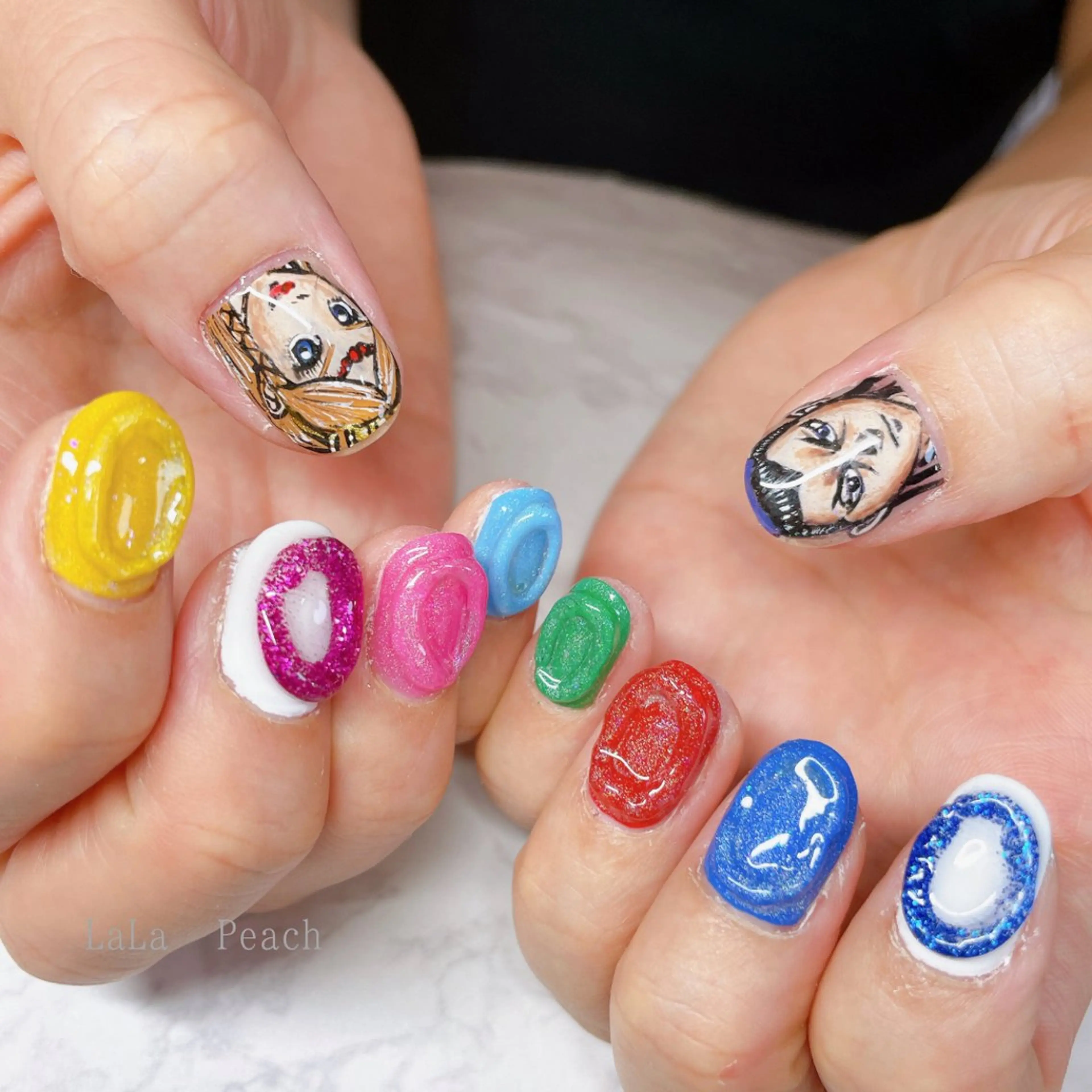 ネイル ジェルネイル ニュアンスネイル ハンドネイル LaLa Peach 福岡のマツエク・マツパデザイン