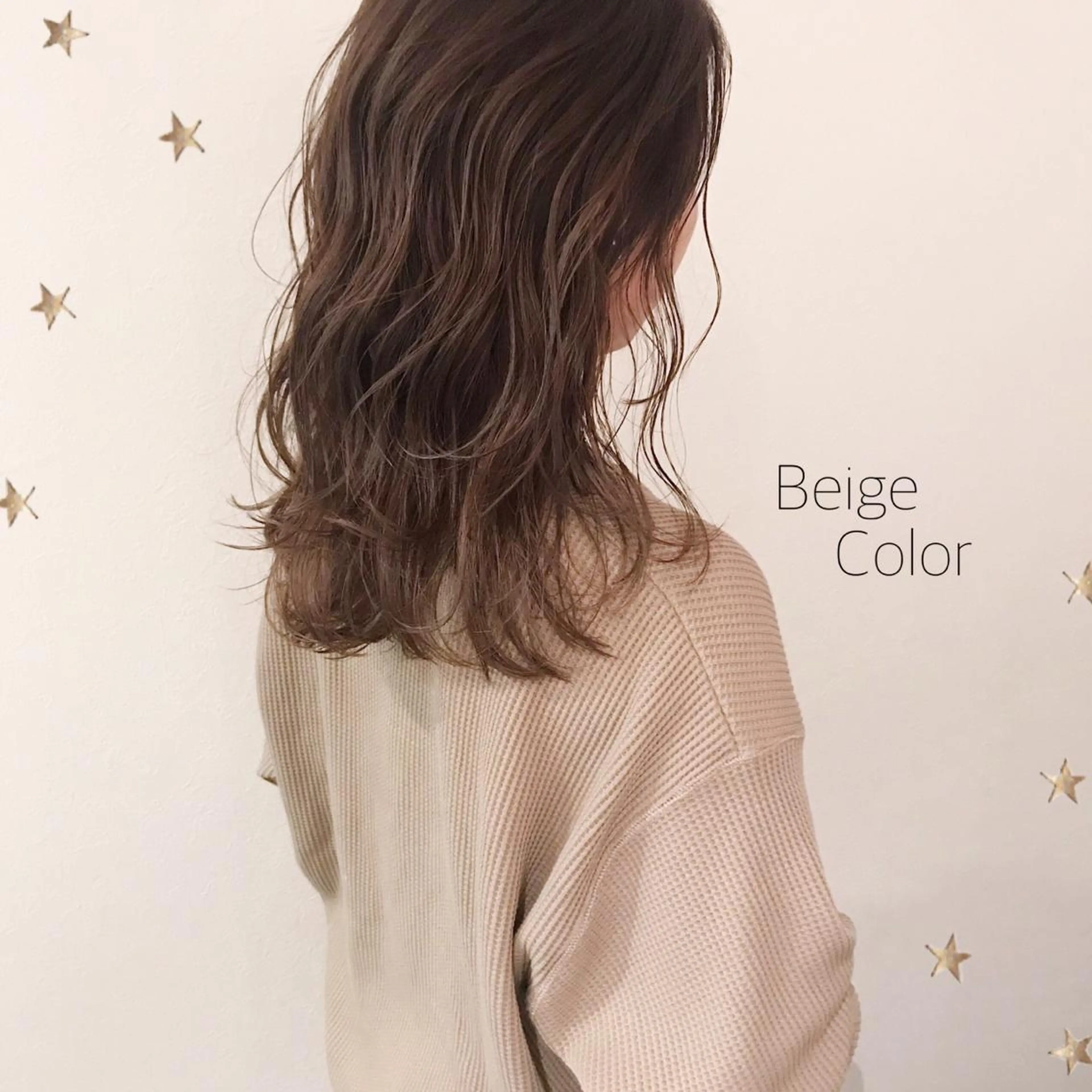 セミロング カラー カット ヘアカラー 市川 千夏のヘアスタイル