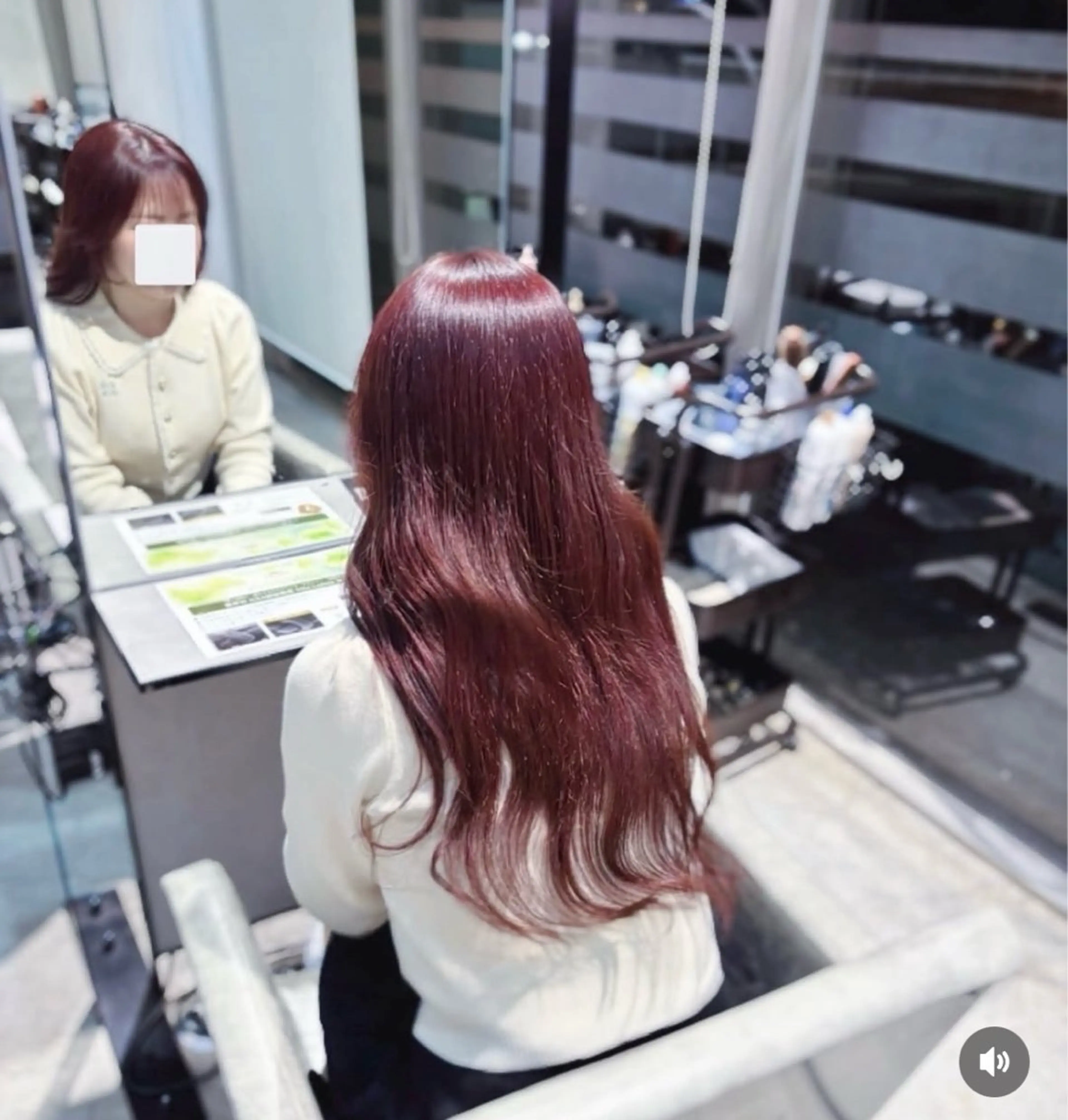 セミロング ヘアカラー yui/ラベンダー/ ピンク/ワインレッドのヘアスタイル