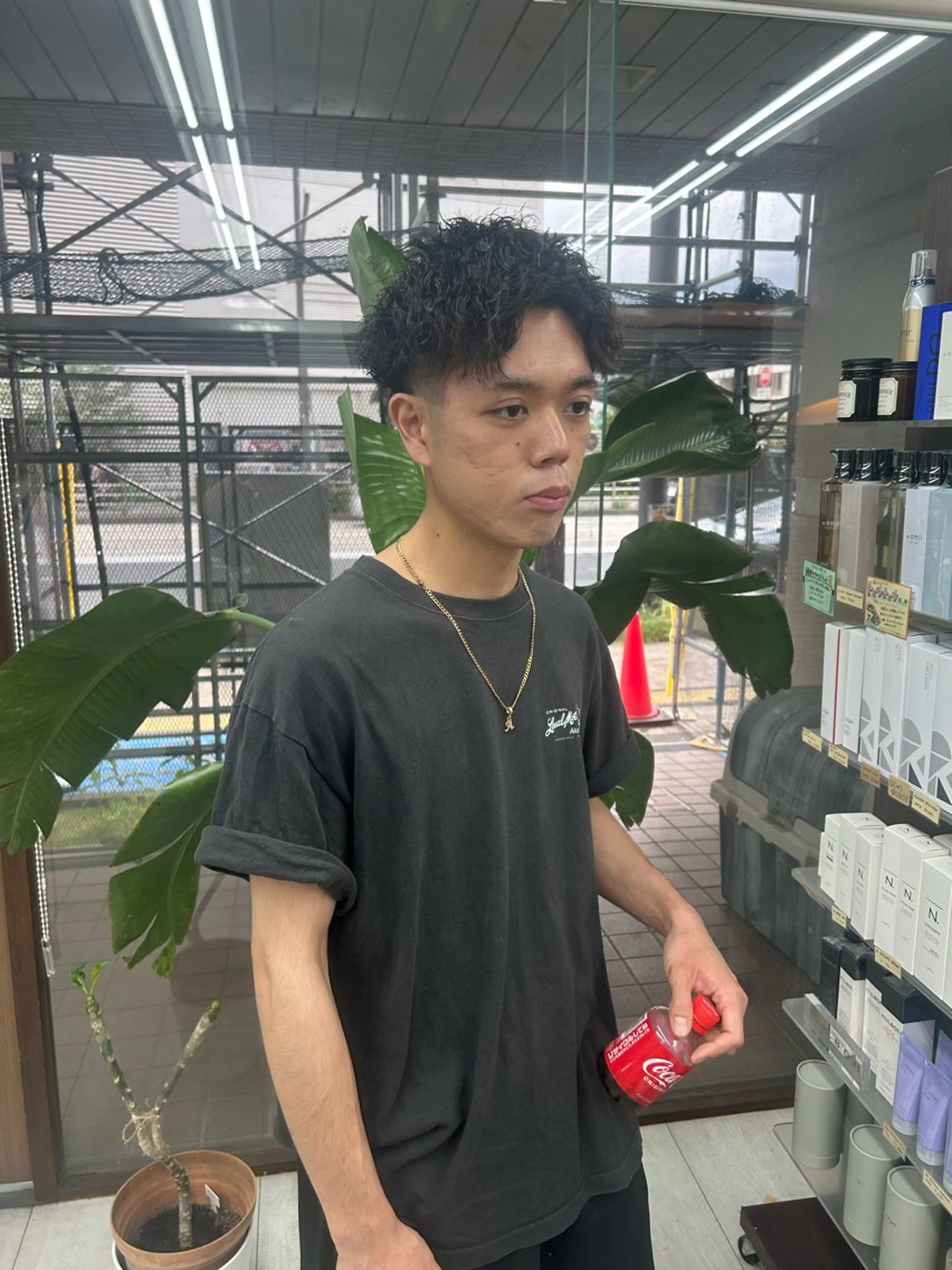 ショート パーマ メンズ フェードカット メンズパーマの達人 / タカシマダイスケのヘアスタイル