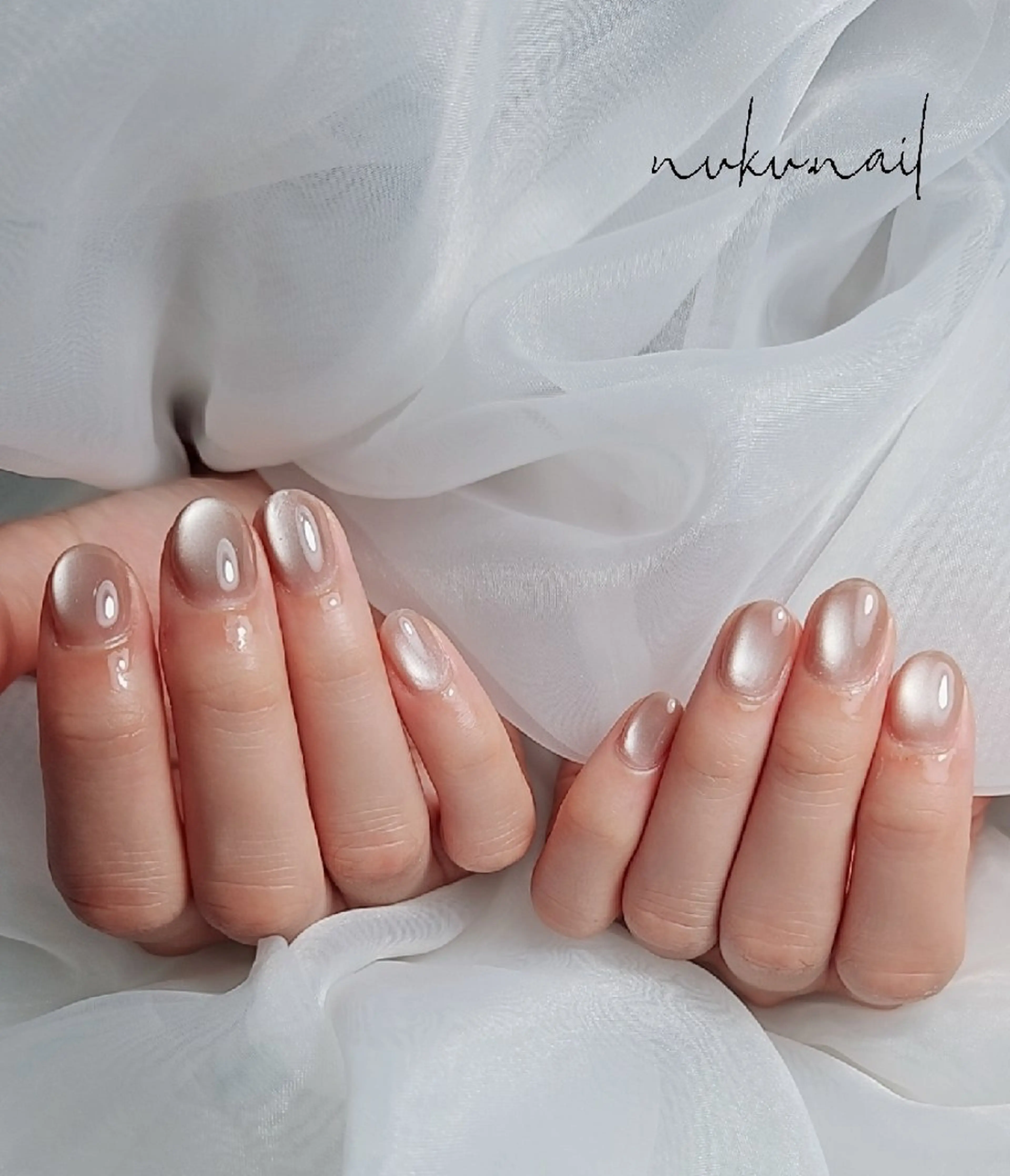 ネイル マグネットネイル ワンカラーネイル nuku.nail 　namiのネイルデザイン