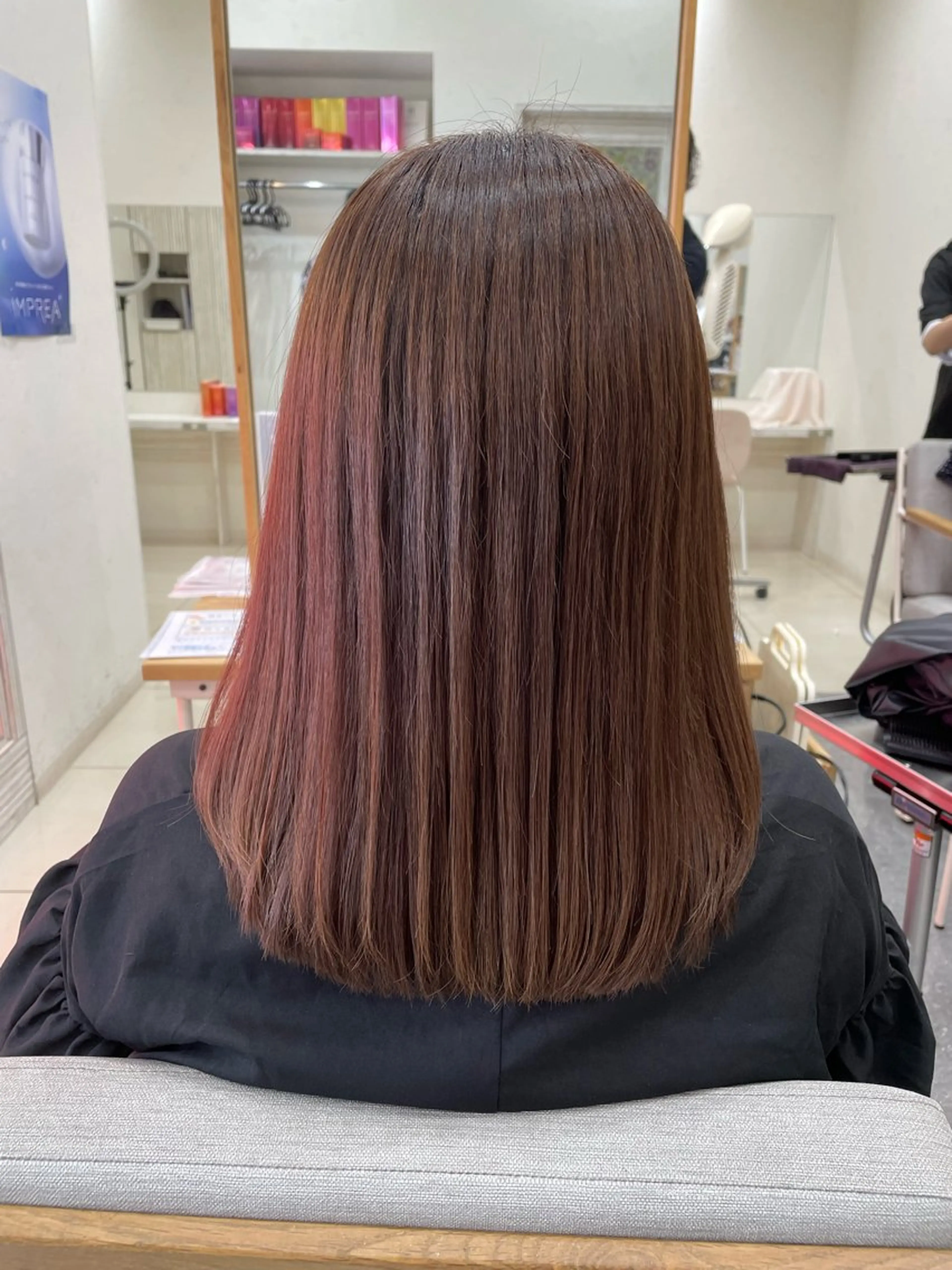 セミロング カット 縮毛矯正 PROGRESS‣‣ 福澤 可音🐯🐝のヘアスタイル