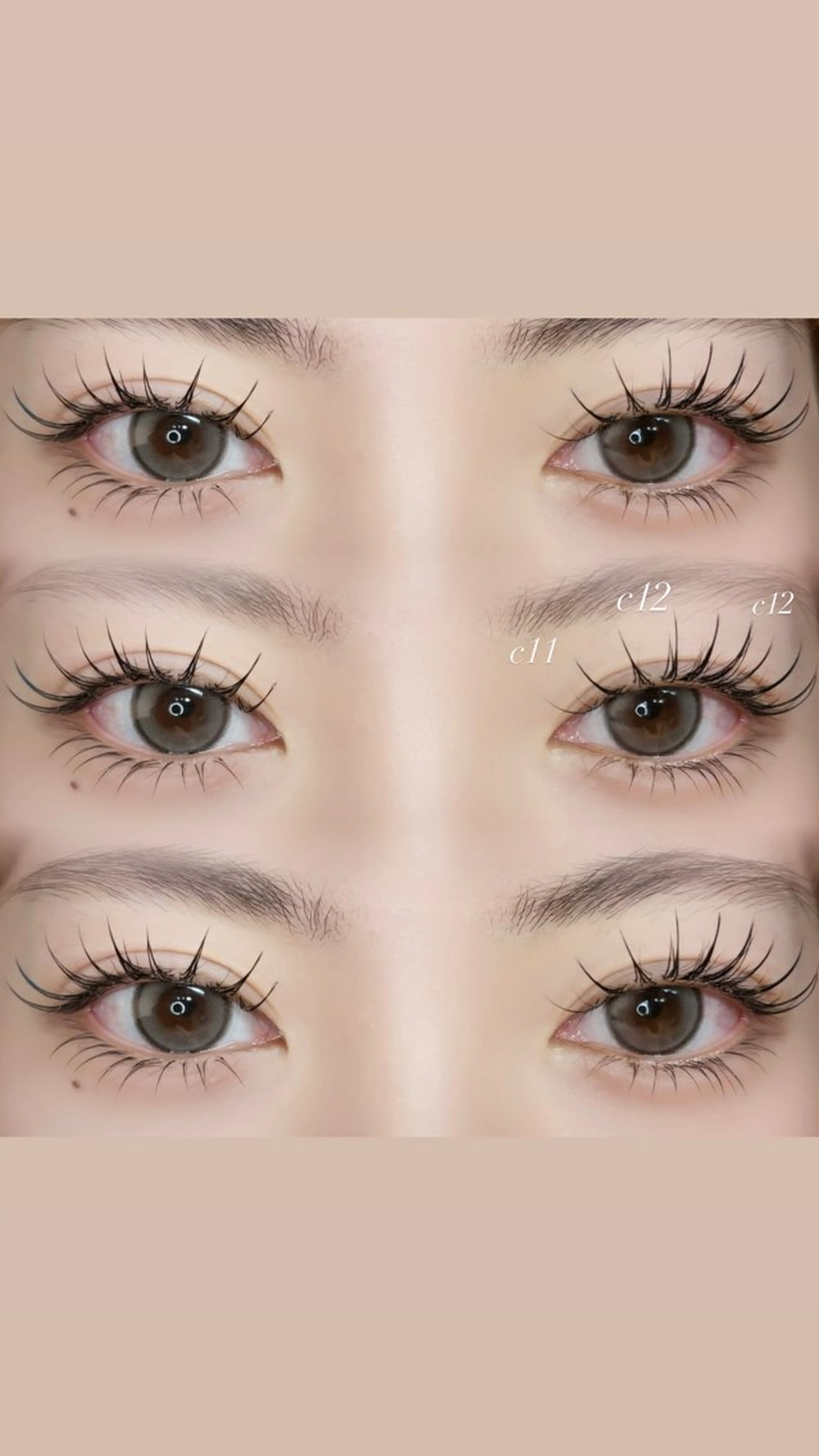 マツエク・マツパ フラットラッシュ Lカール 下まつげエクステ マツエク NORA senaのマツエク・マツパデザイン