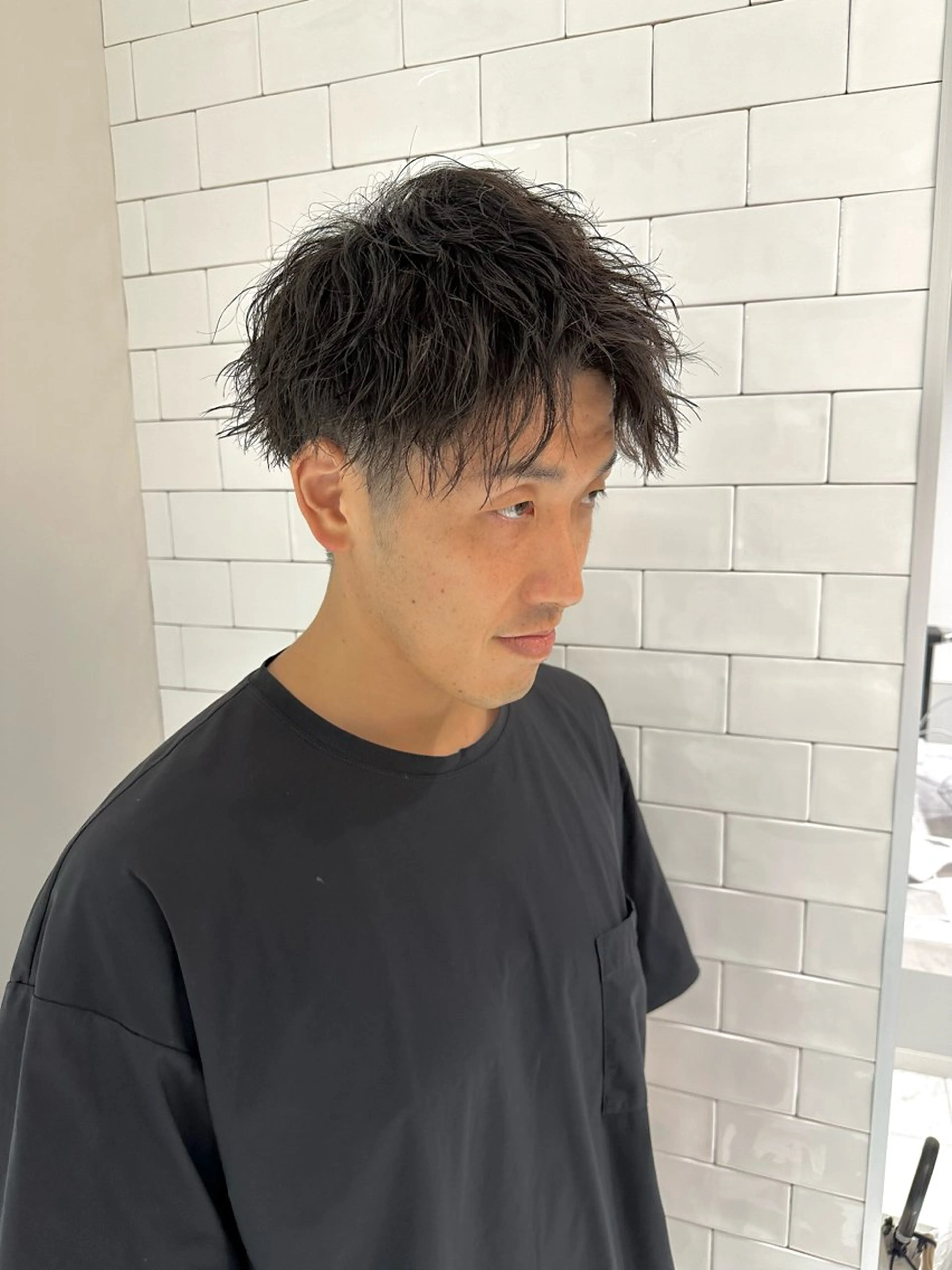 ショート パーマ メンズ メンズパーマ ショートヘア SALOWIN大宮 /KYOHEI✂️のヘアスタイル