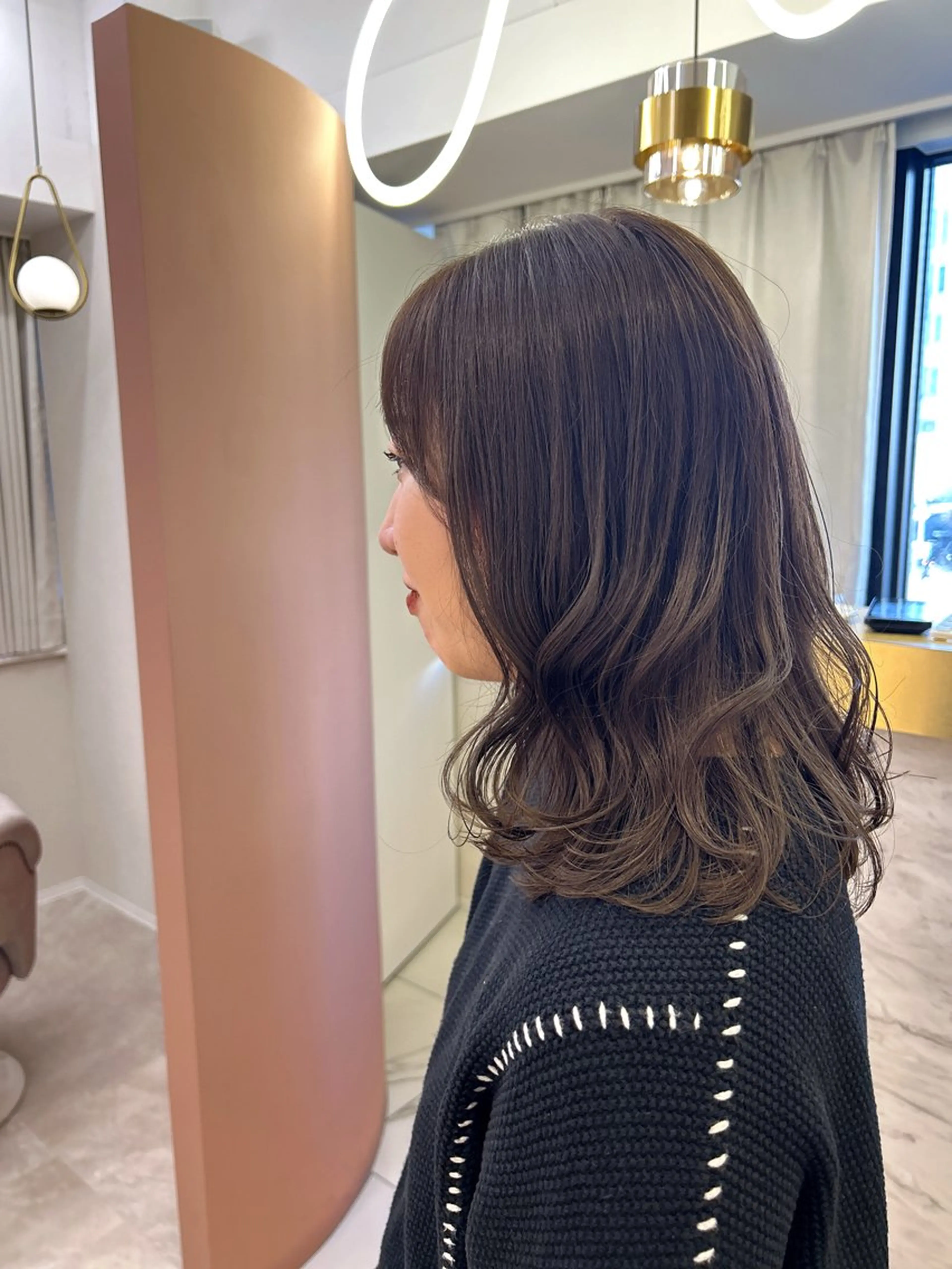 セミロング カラー カット ヘアカラー トリートメント 佐合 梨花 / ｅａｕ〈オー〉のヘアスタイル