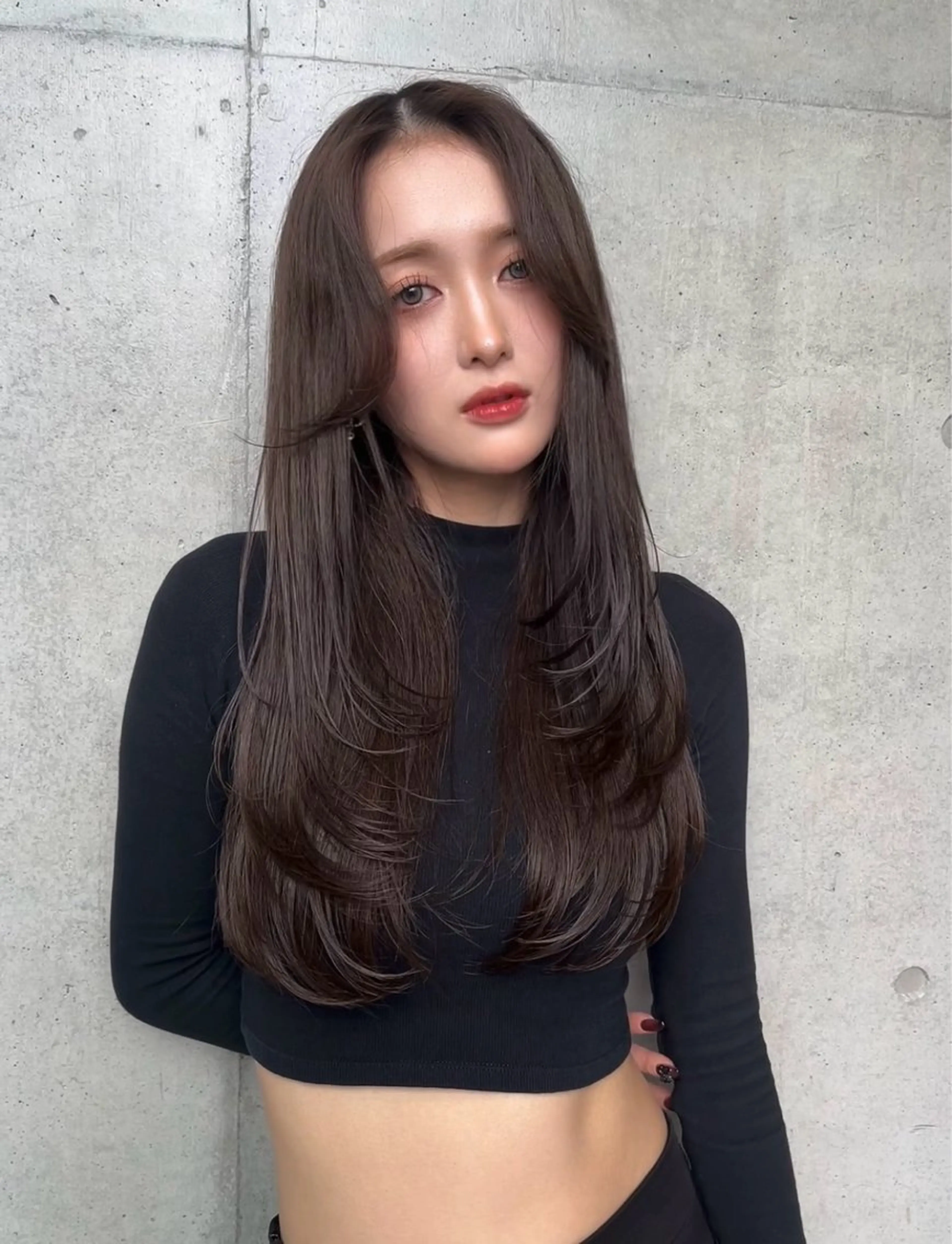 セミロング カラー カット ヘアカラー トリートメント 🌫️大人韓国ヘア 🌫️naoyaのヘアスタイル