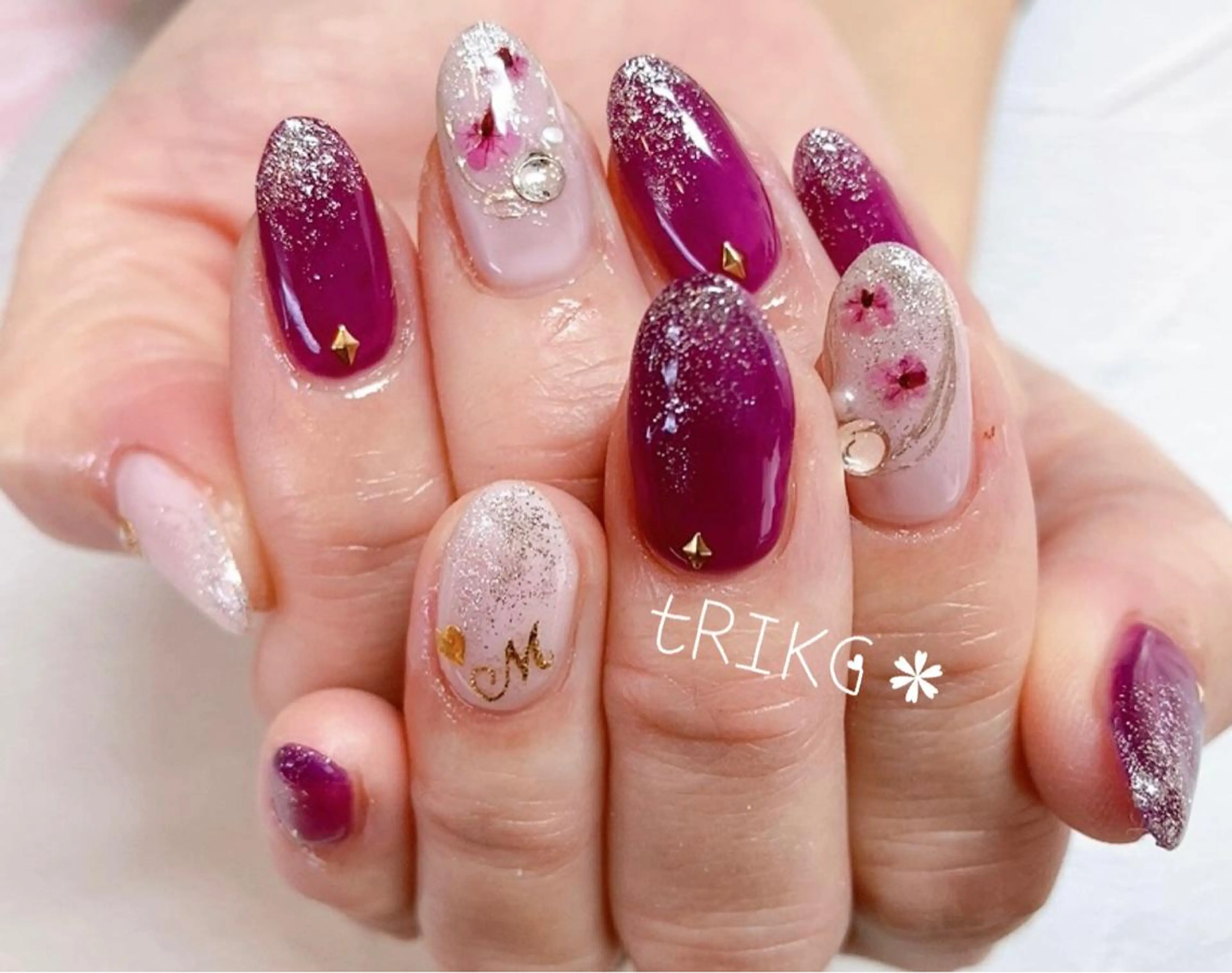 ネイル ハンドネイル tRING* しいの木台のネイルデザイン