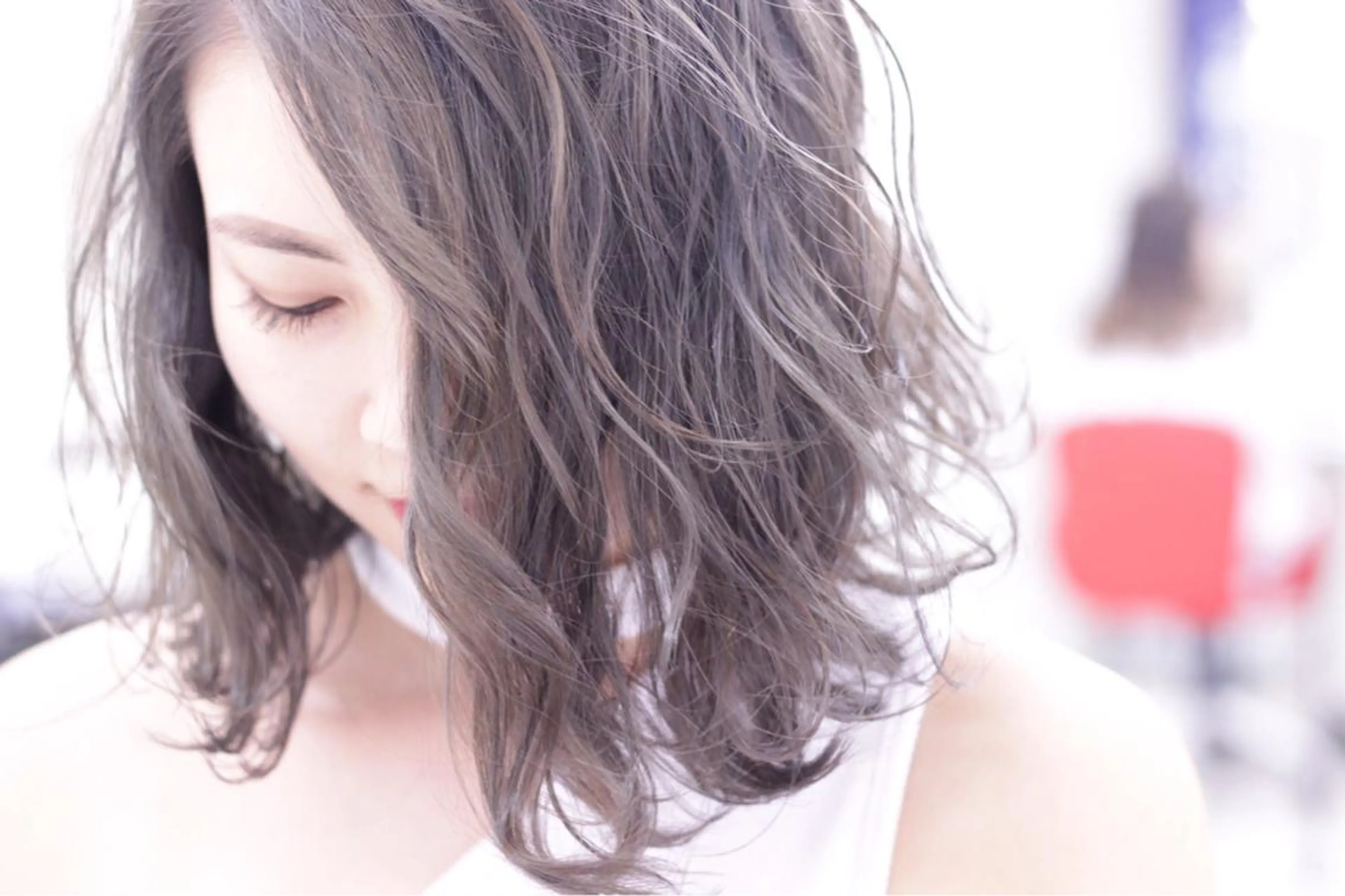 ミディアム カラー LANI OOSAKAのヘアスタイル