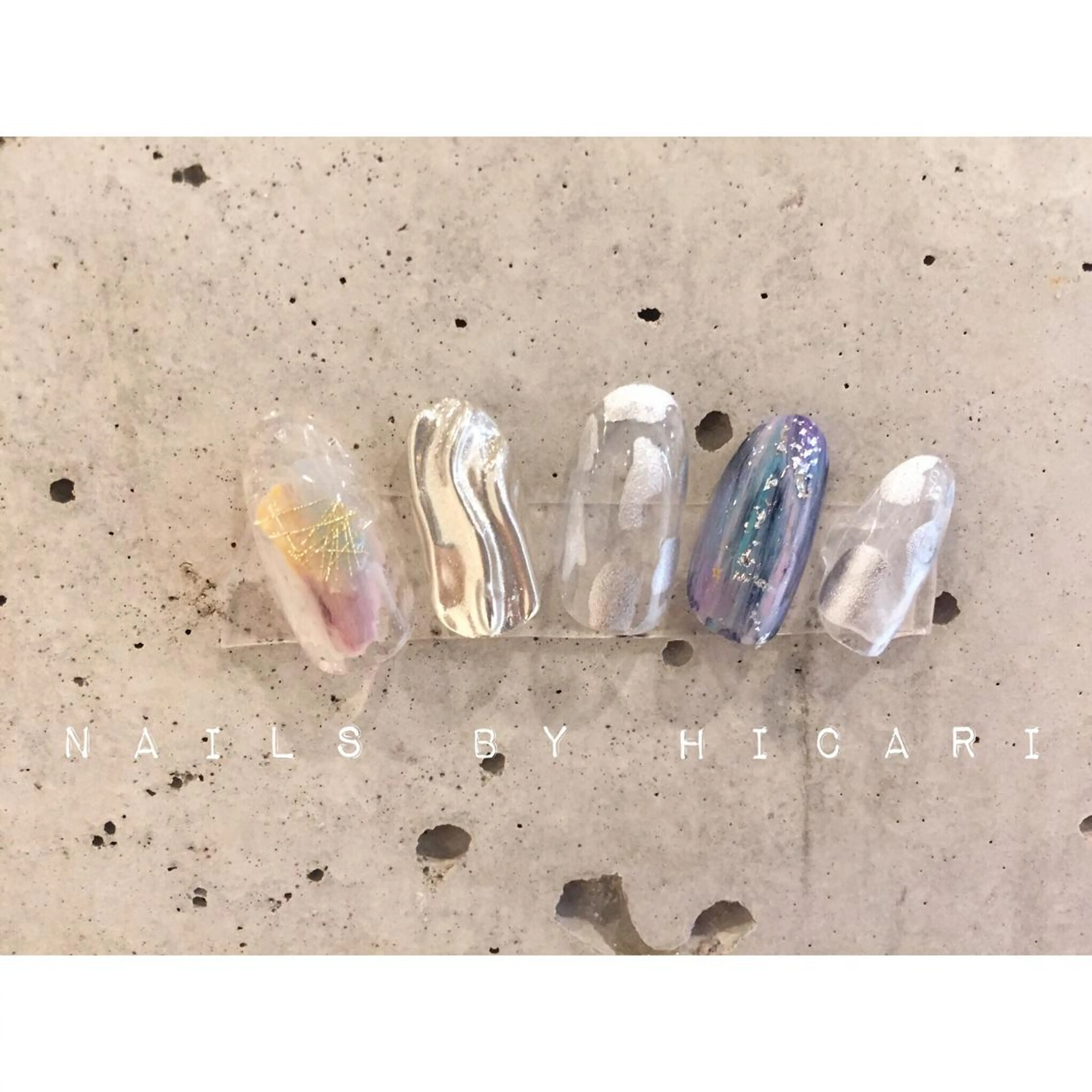 カラー ネイル マツエク・マツパ illum hicariのネイルデザイン